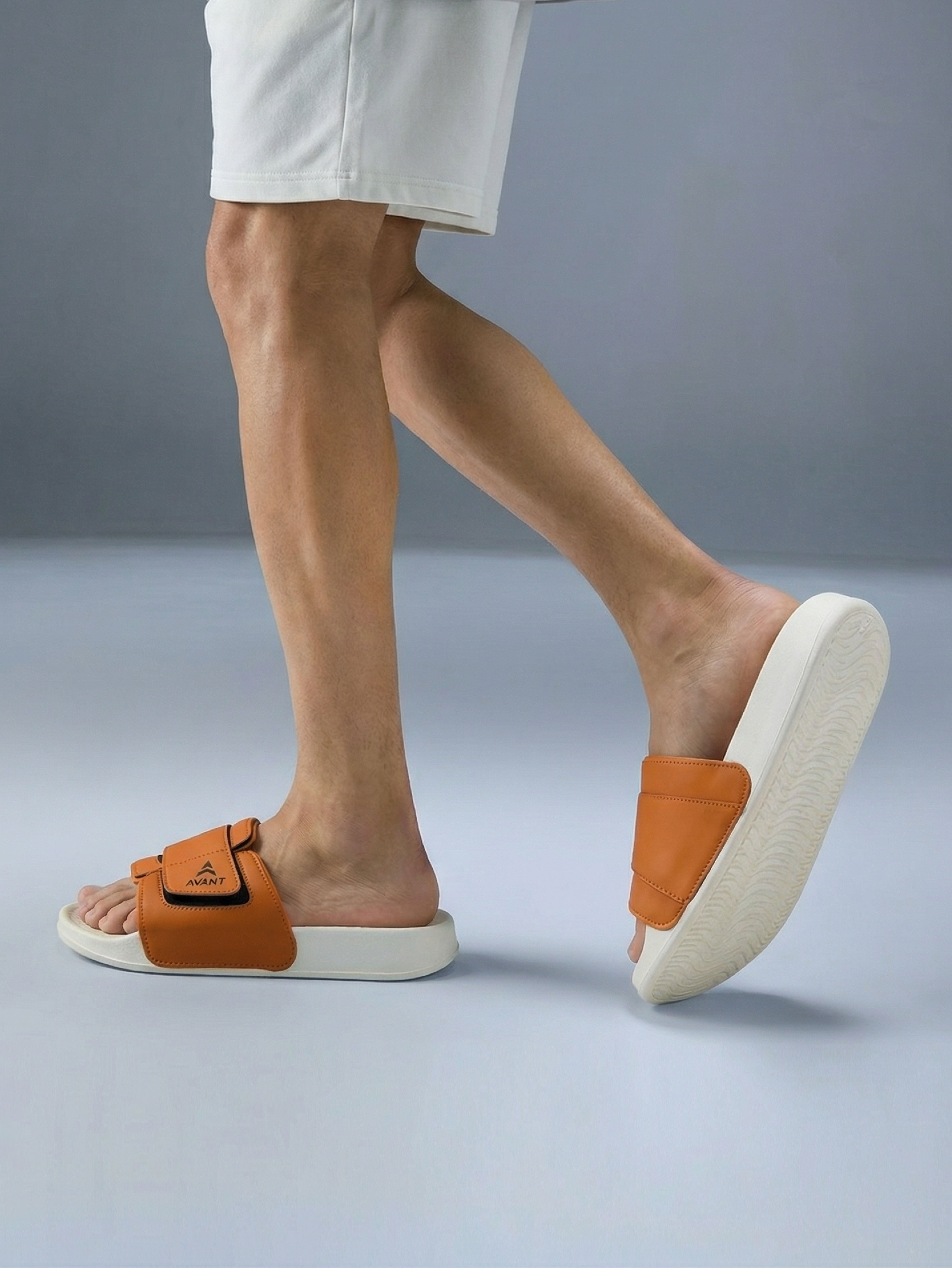 Avant Men's Stepster Sliders  - Orange