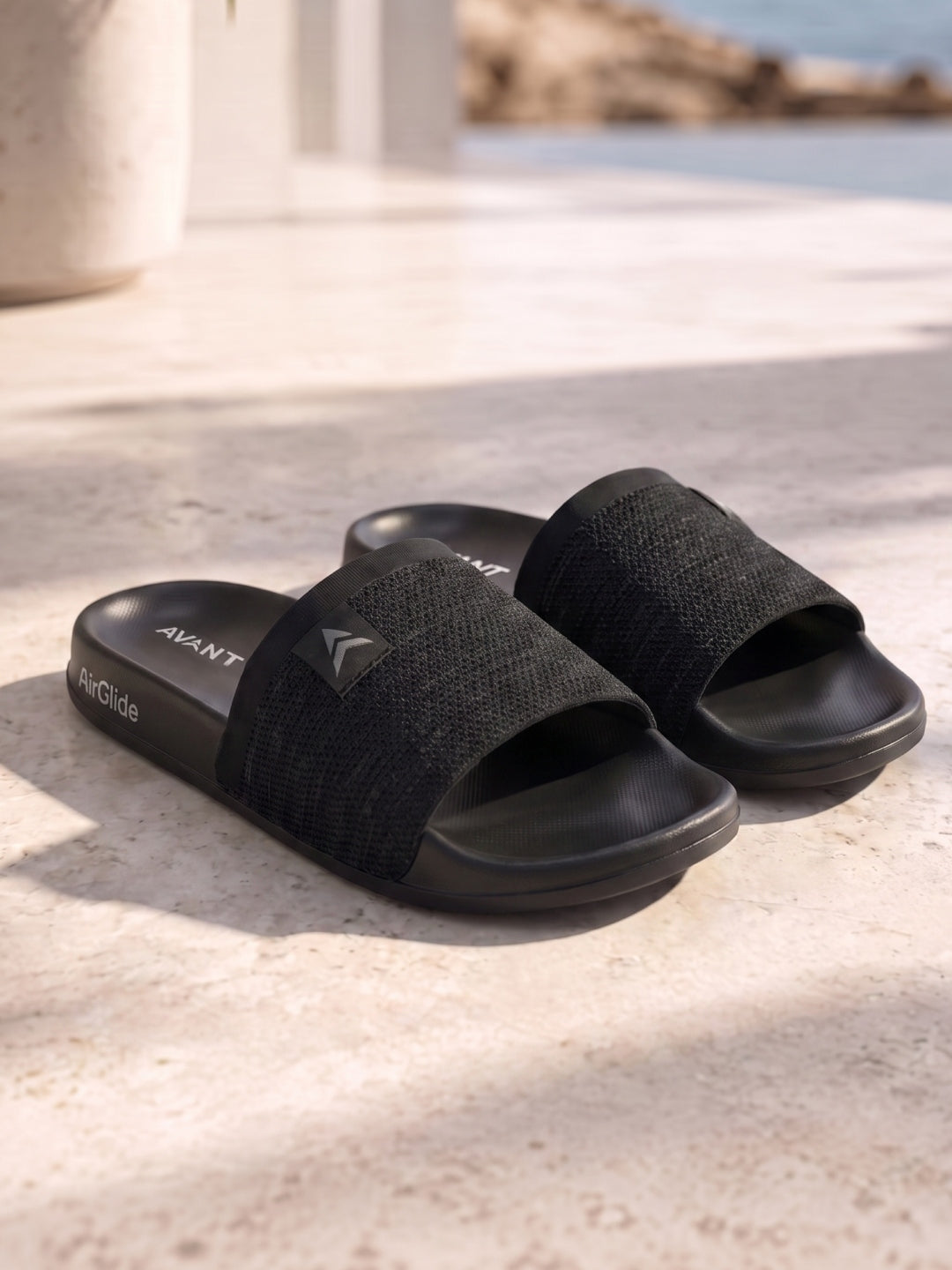 Avant Men's FlowKnit Sliders - Black