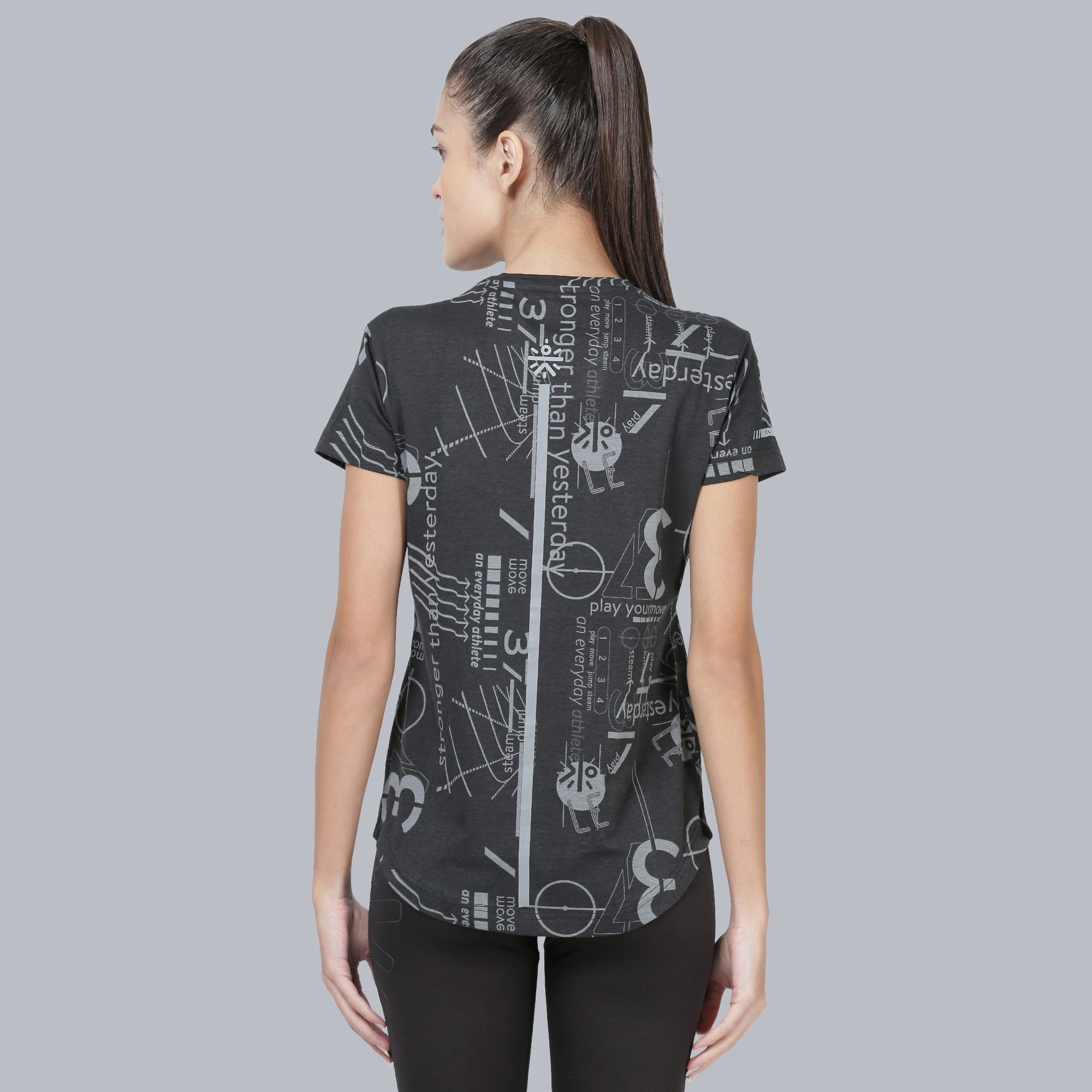 Code Hiero Grey Casual Tee