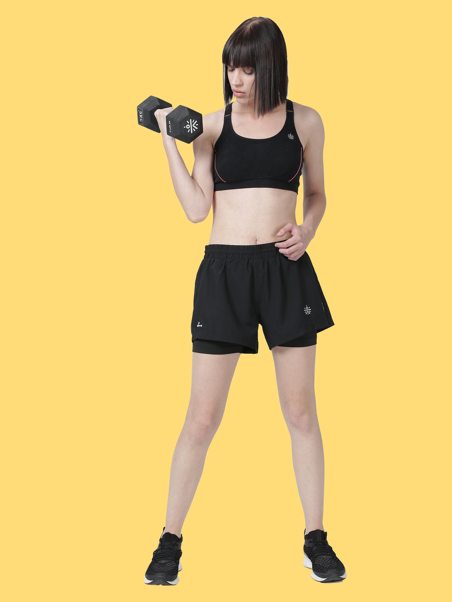 Vital Finish Black Gym Shorts