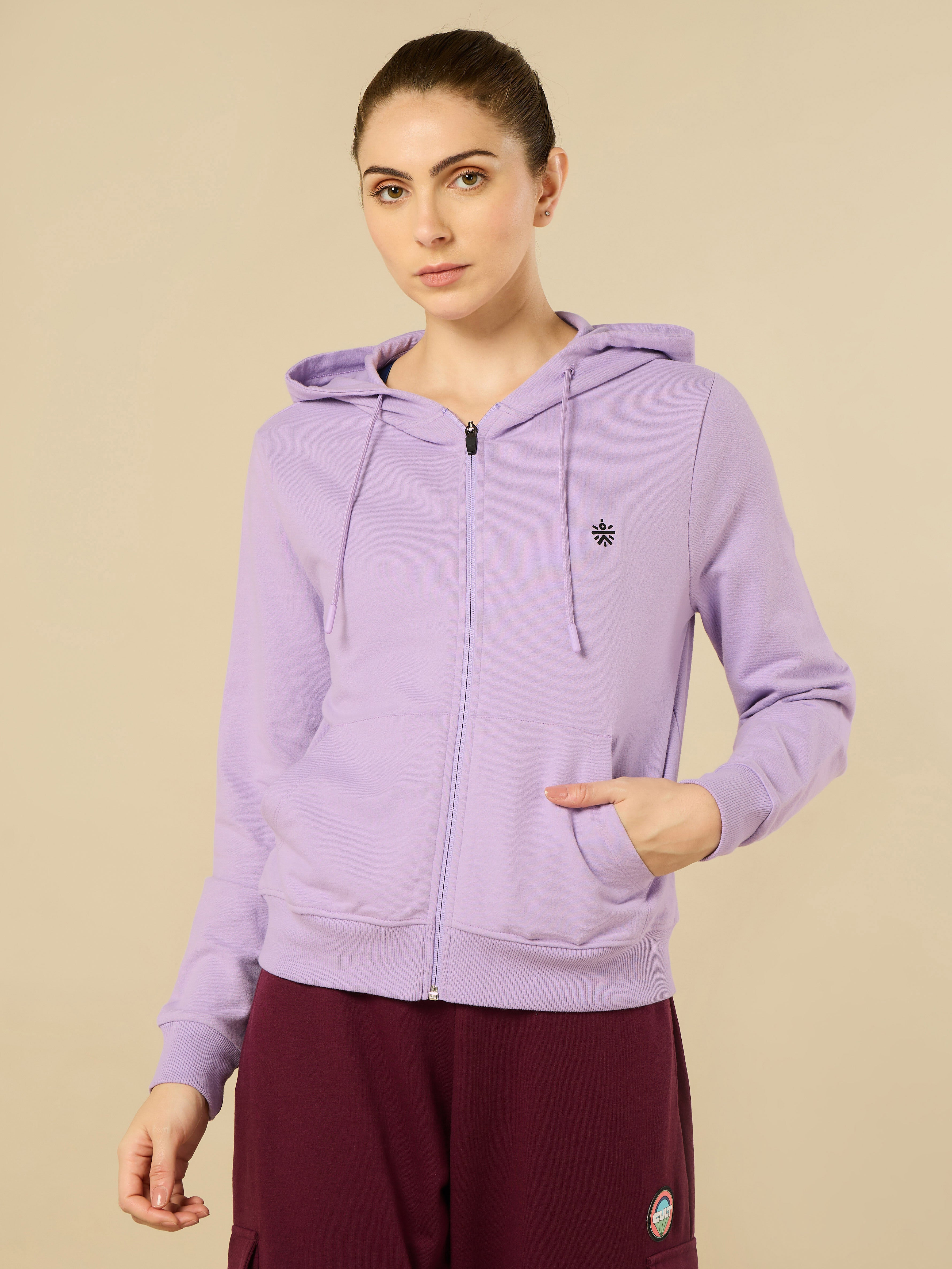 All Day Cover up Purple Hoodie