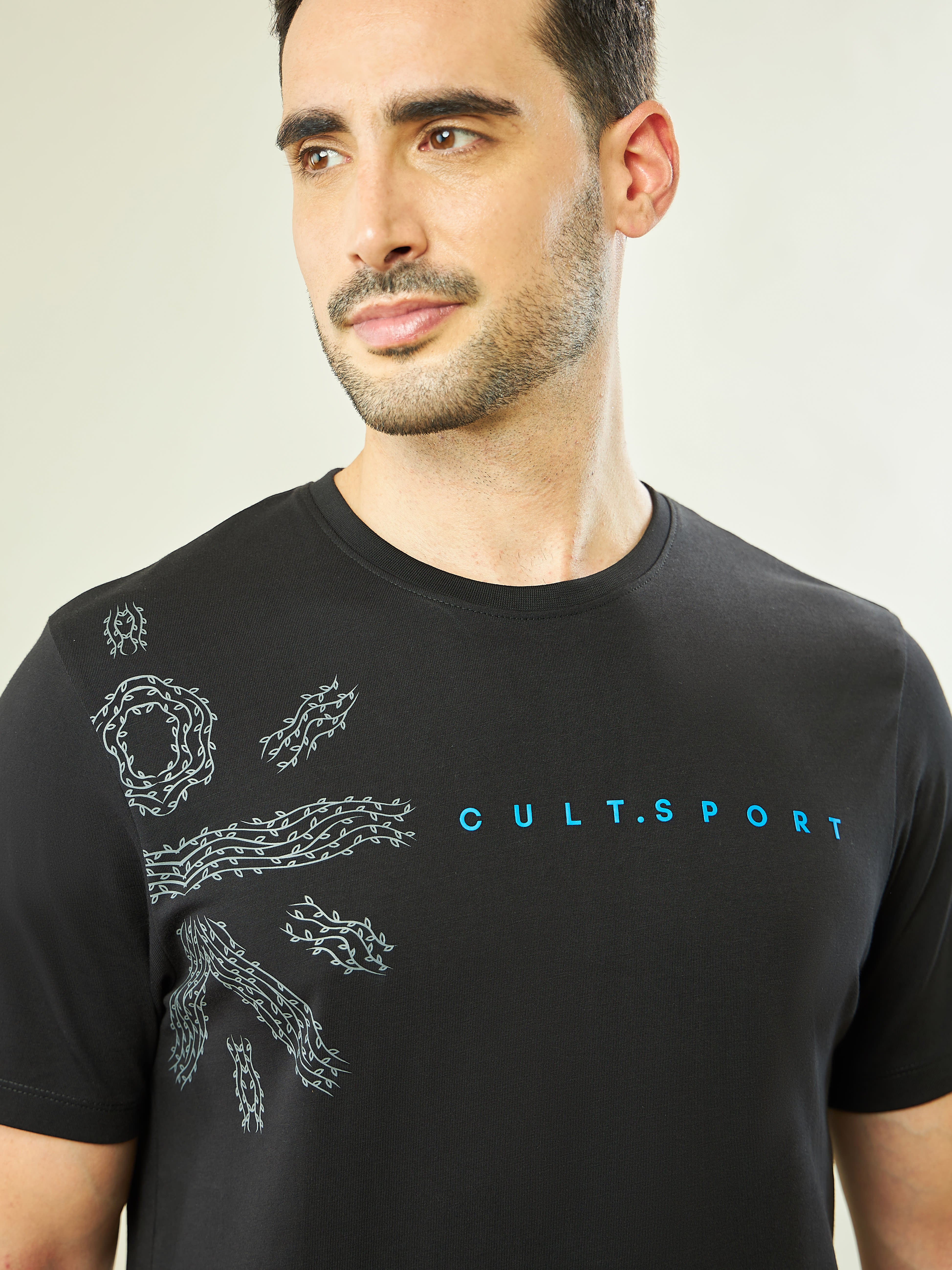 Logo Print Yoga T-shirt