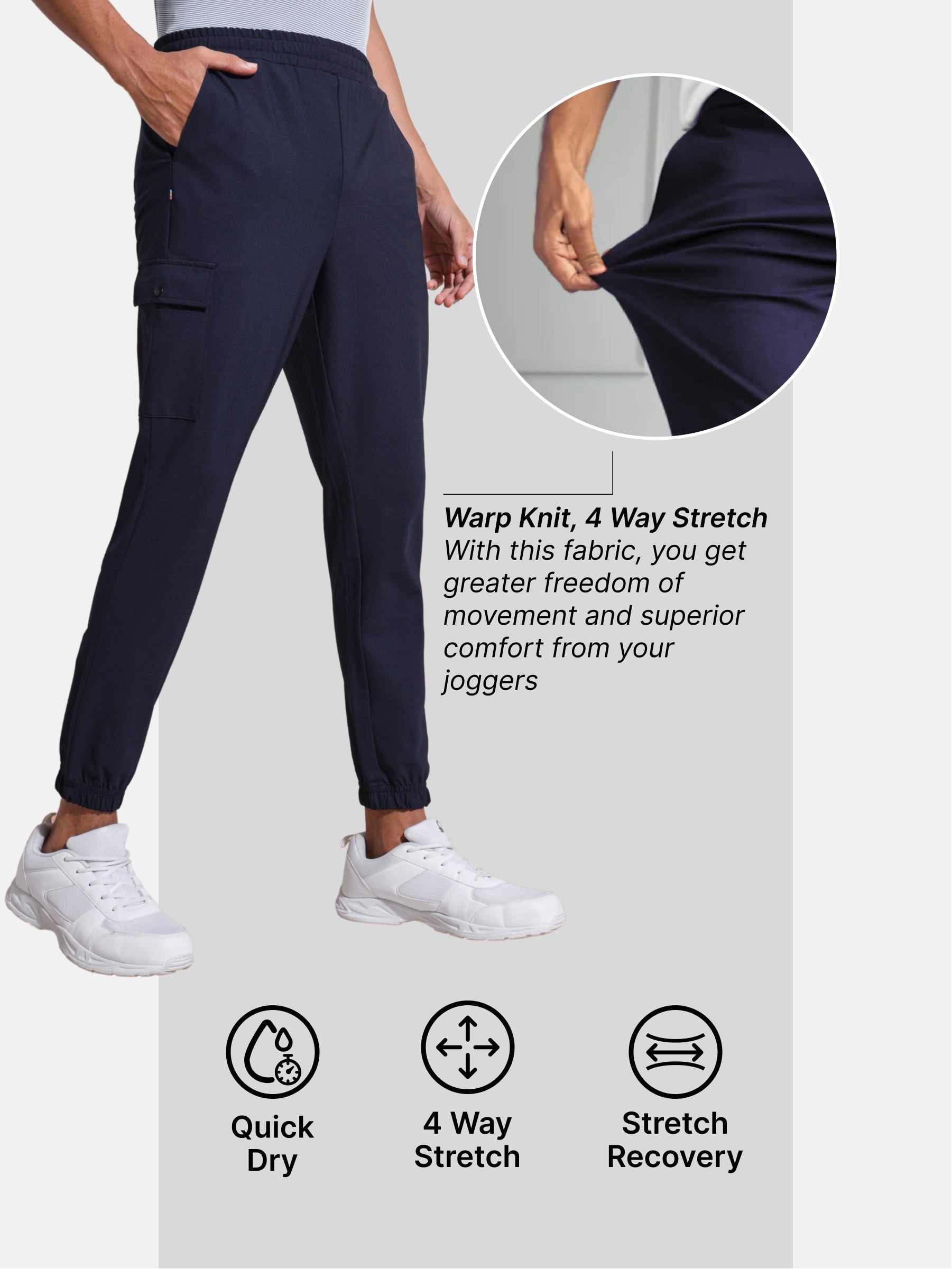 Work to Play Joggers with Cargo Pocket