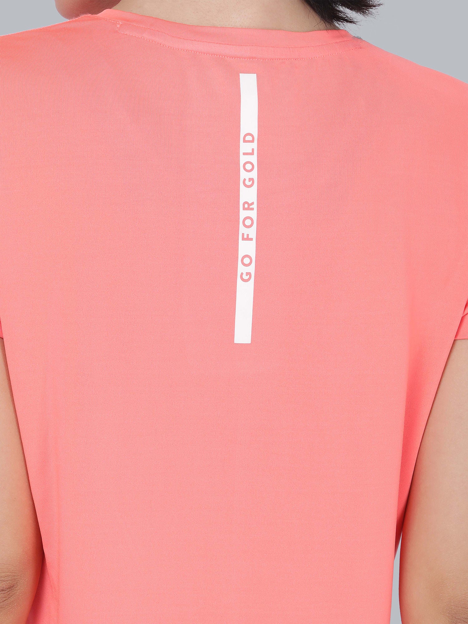 Vital Push Peach Training Slim Tee