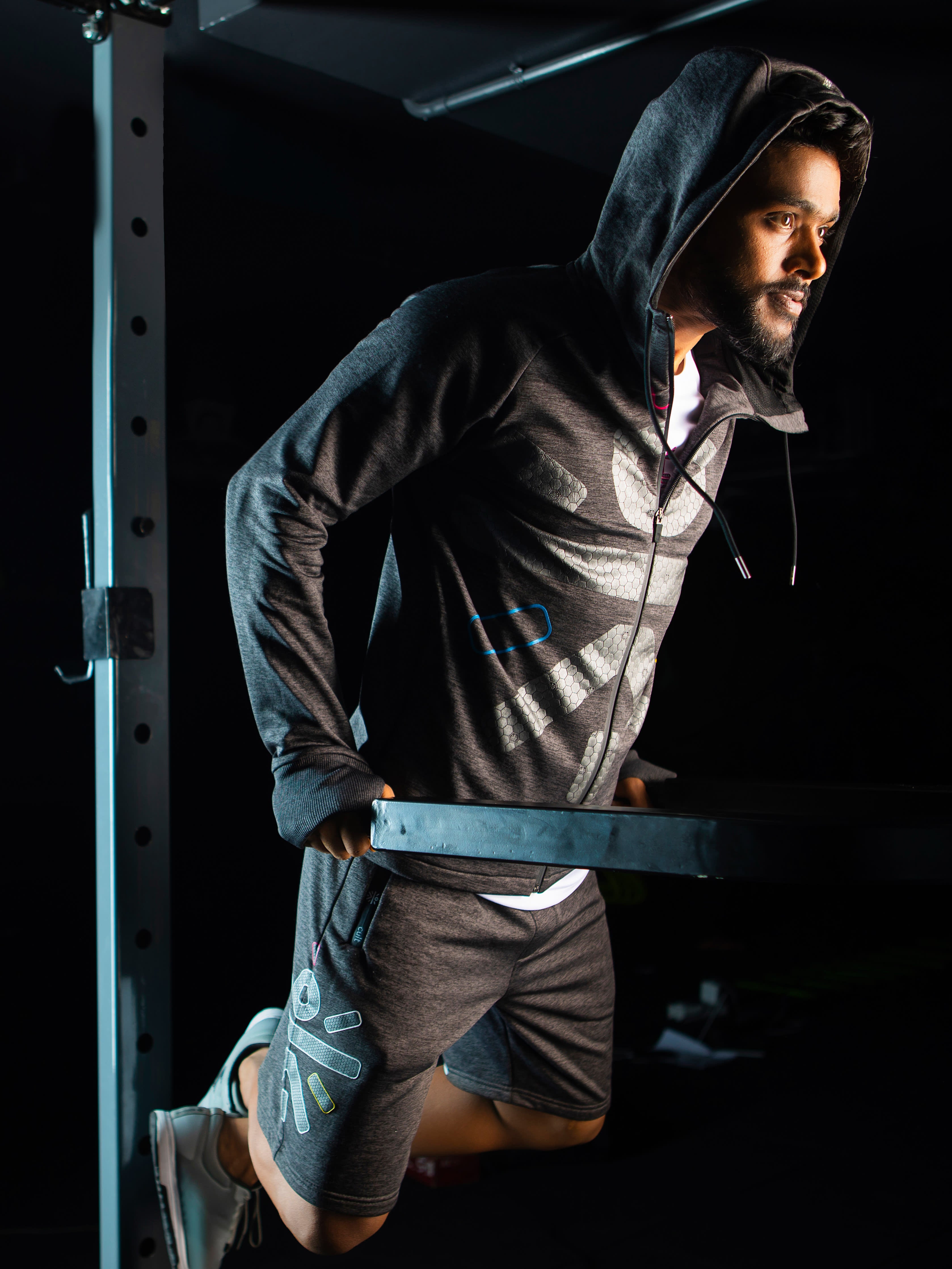 Men Charcoal Signature Training Hoodie