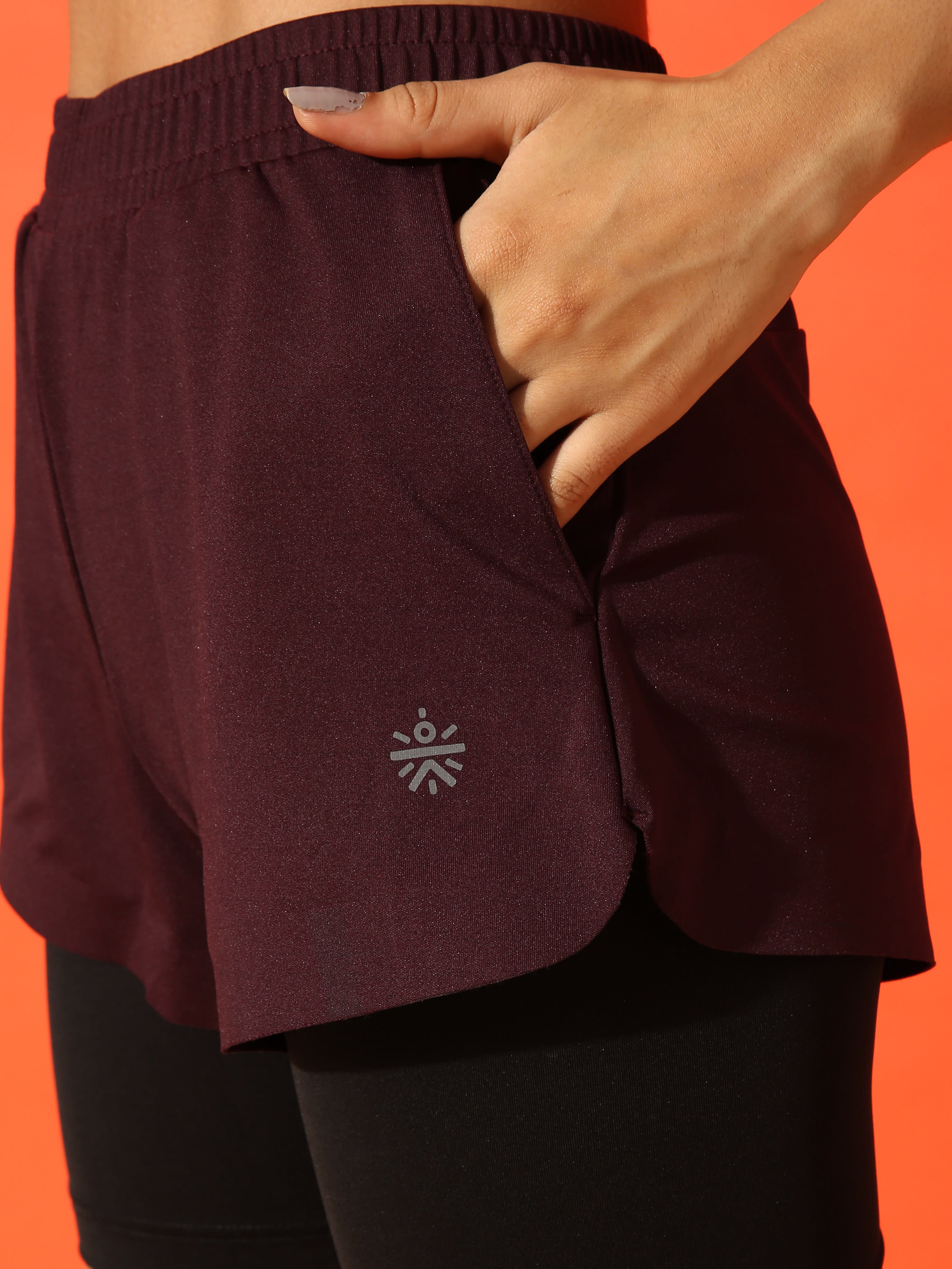 Bonded Shorts with Inner Tights