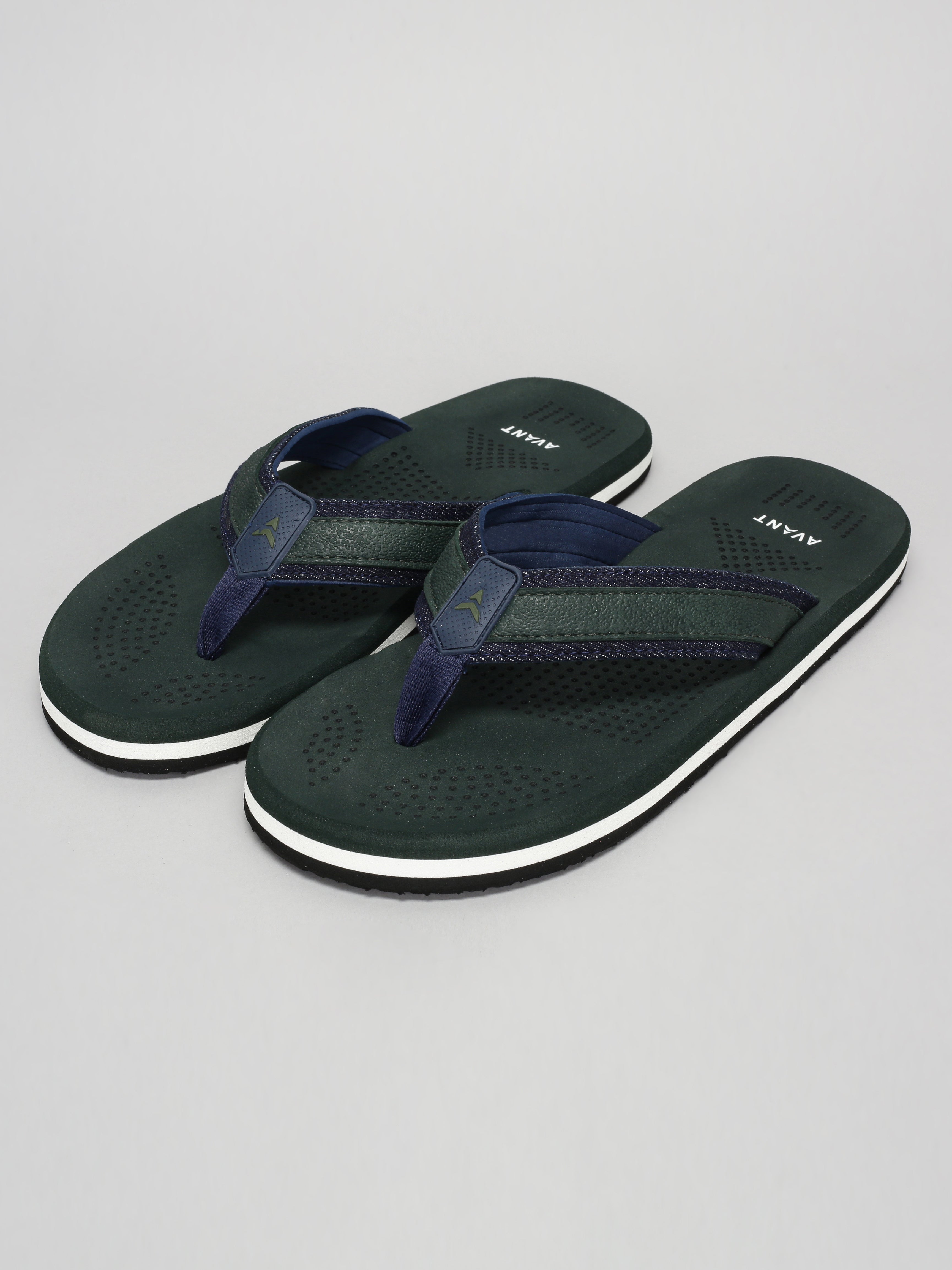 Avant Men's Brook Flip Flops - Green/Navy