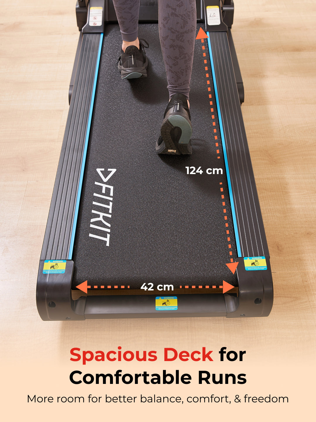 FT200M 4.5 HP Peak BLDC Treadmill | 15-level Auto-Incline & Massager | Max Weight-110kg | Max Speed-16kmph (with 6 Months extended warranty)