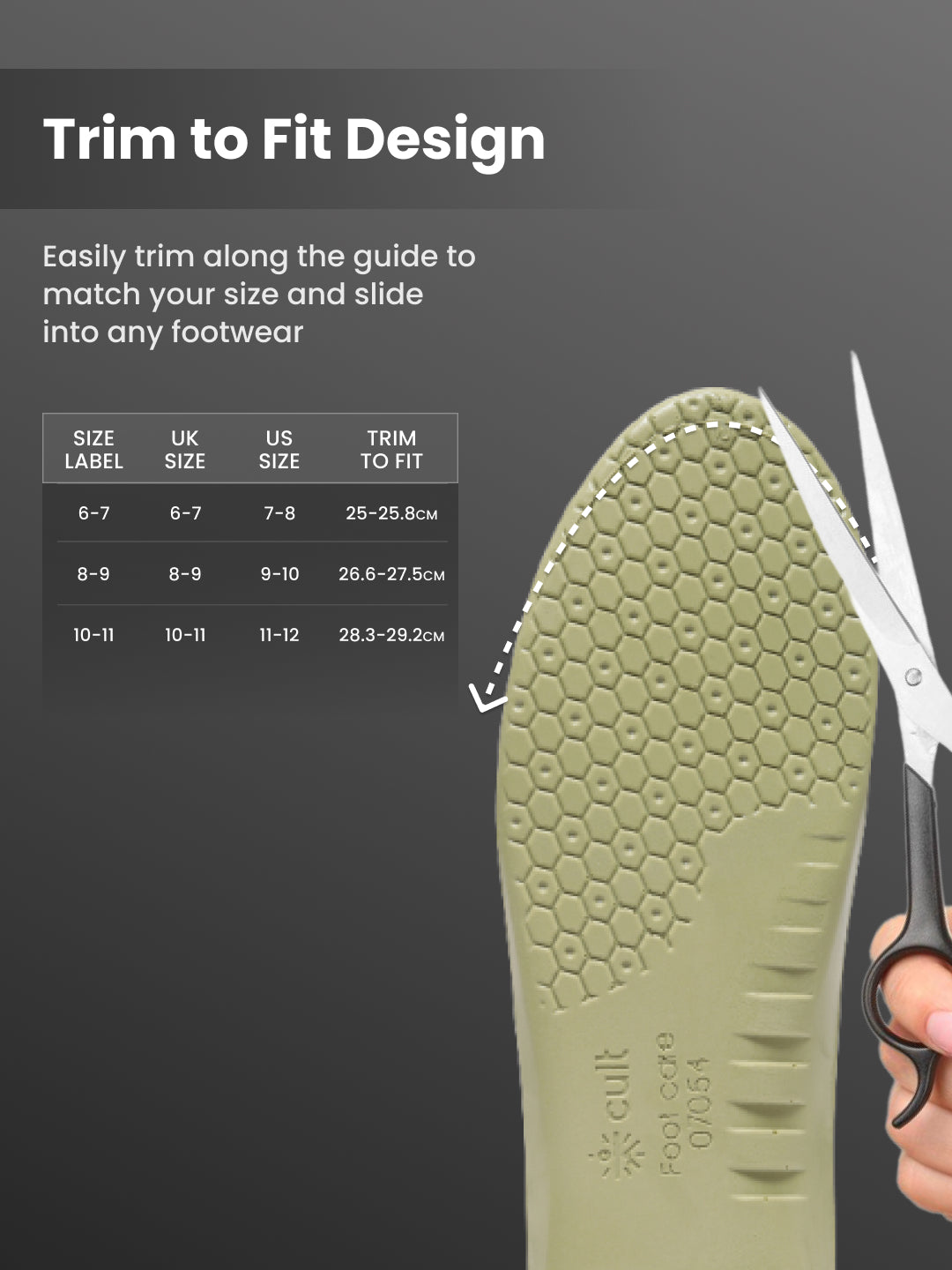 cult Men's Daily Wear- Arch Ease Insoles