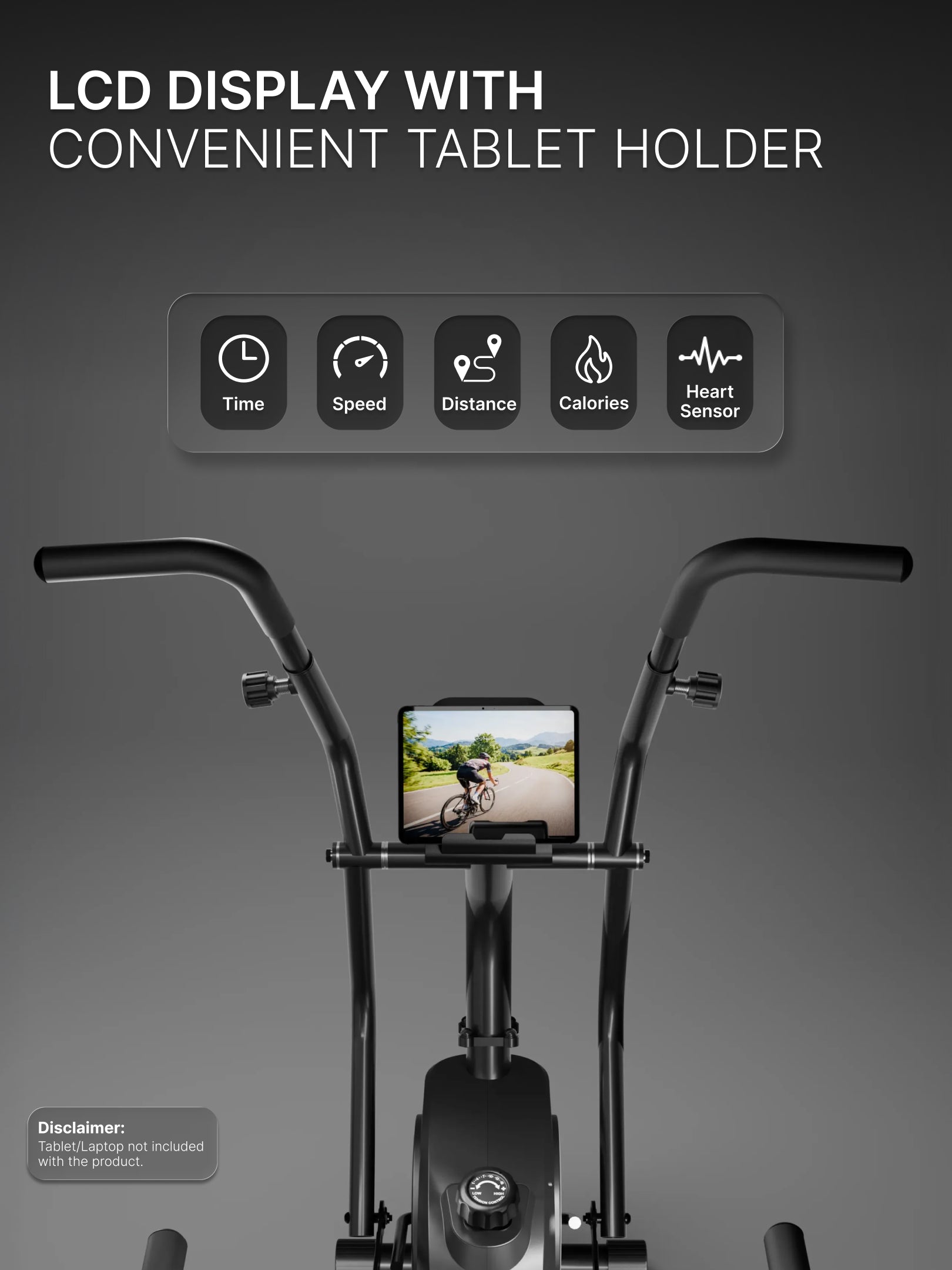Cult Recumbent Exercise Bike | 16-Level Magnetic Resistance | Moving Handlebars | Adjustable Seat | LCD Display | Heart Rate Sensors | 130 kg Capacity | Self-Powered Exercise Cycle for Home