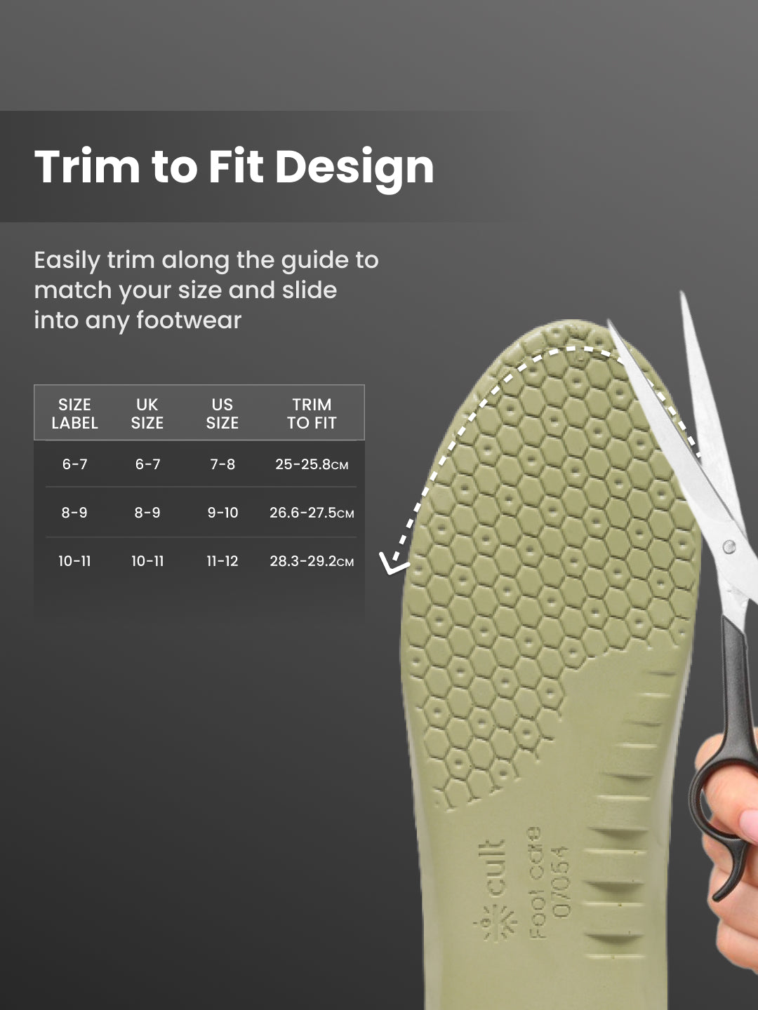 cult Men's Mild Flat Feet- Arch Pro Insoles