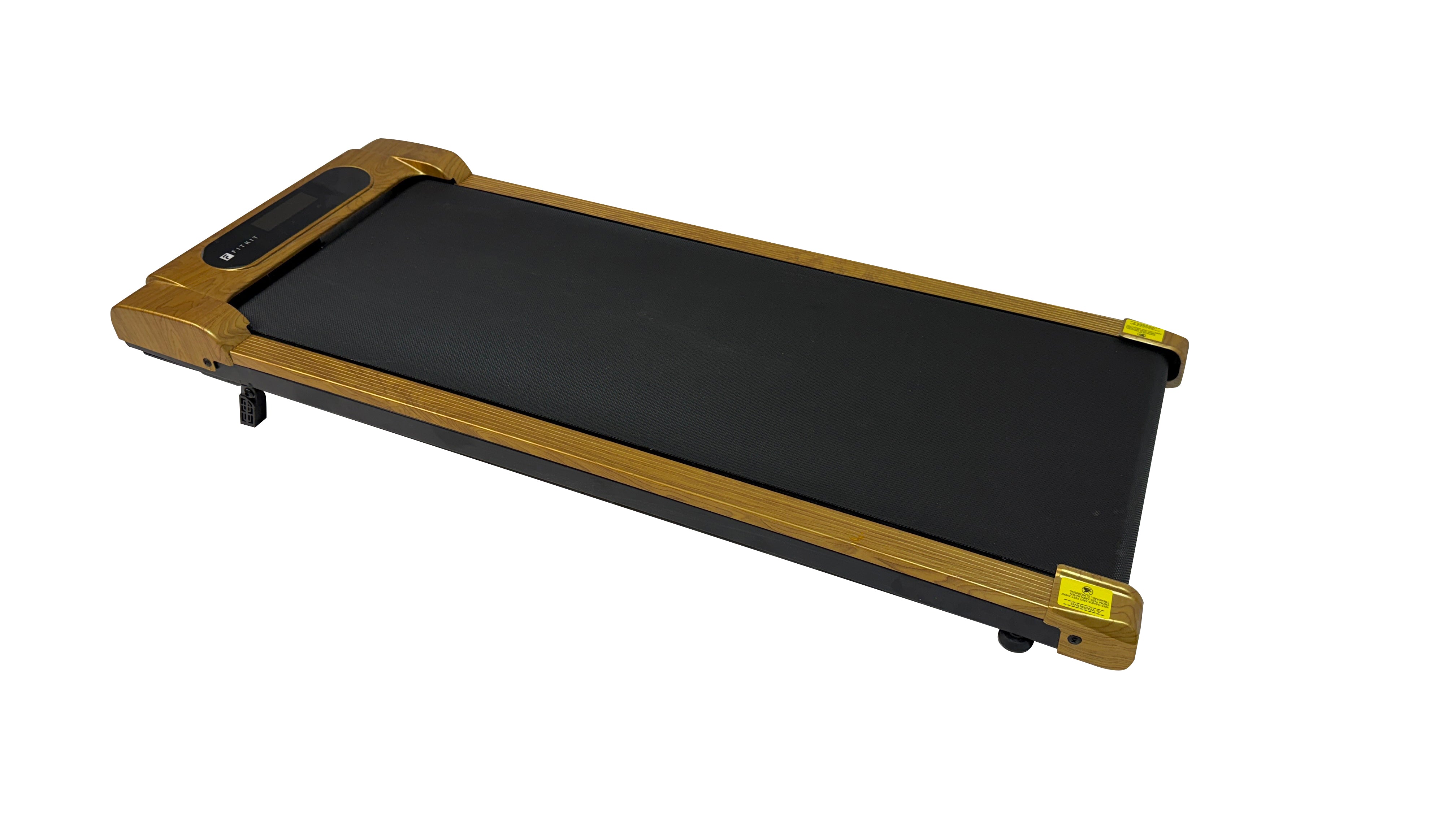 Fitkit by Cult Walking Lite Walking Pad (BLDC 3.5HP Peak Power) Compact & Foldable Under Desk DC Motor Treadmill | Max Weight: 120kg | Home use with Remote Control (Brown)
