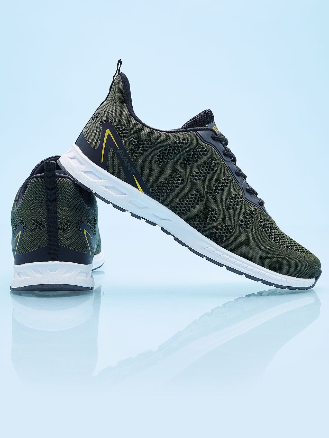 Avant Men's Hurricane Casual Shoes - Army Green/Black