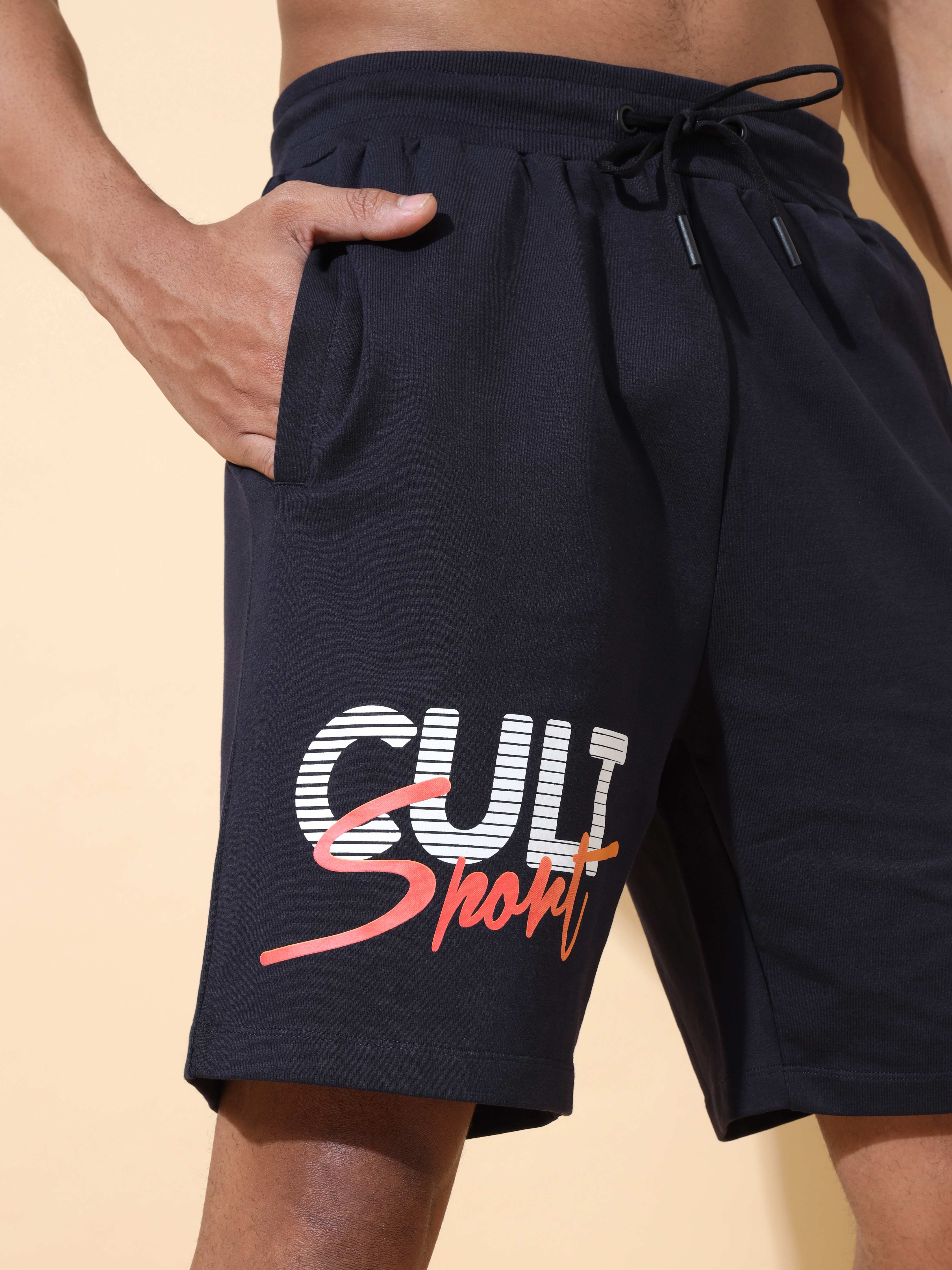 Comfort Shorts with Graphic Print