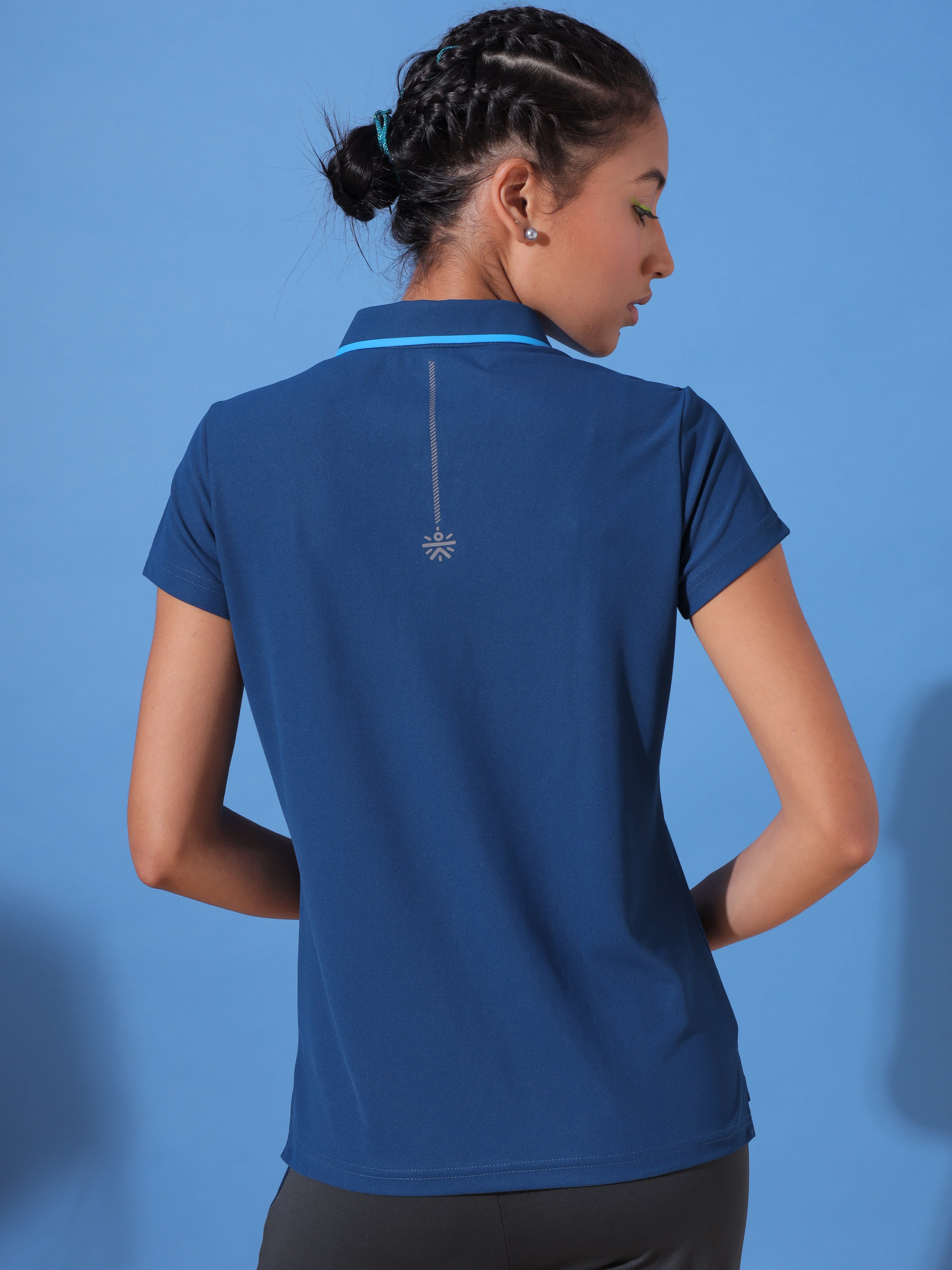 Women's Bonded Plum Polo T-shirt