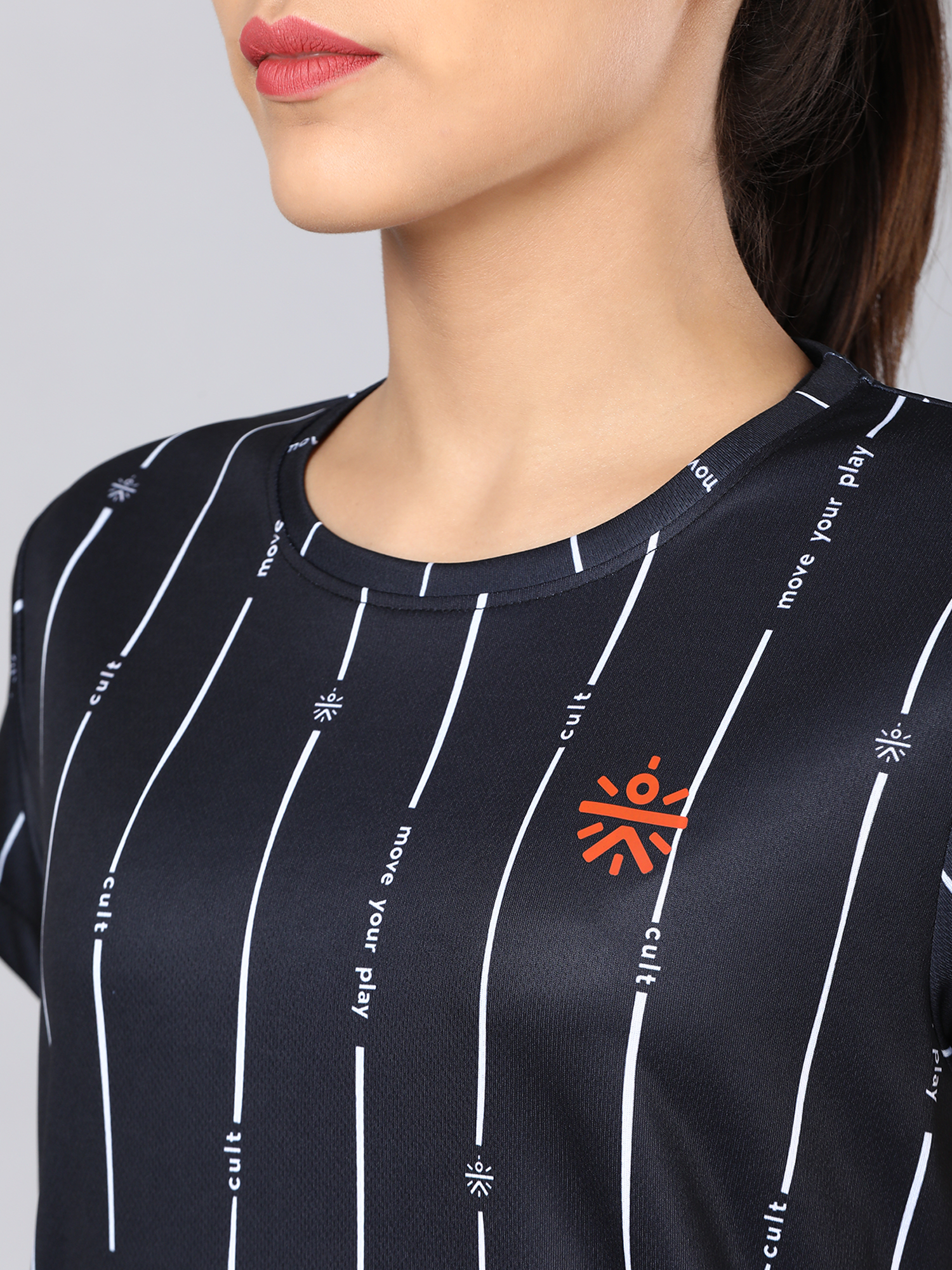 Code Pattern Black Workout Tee