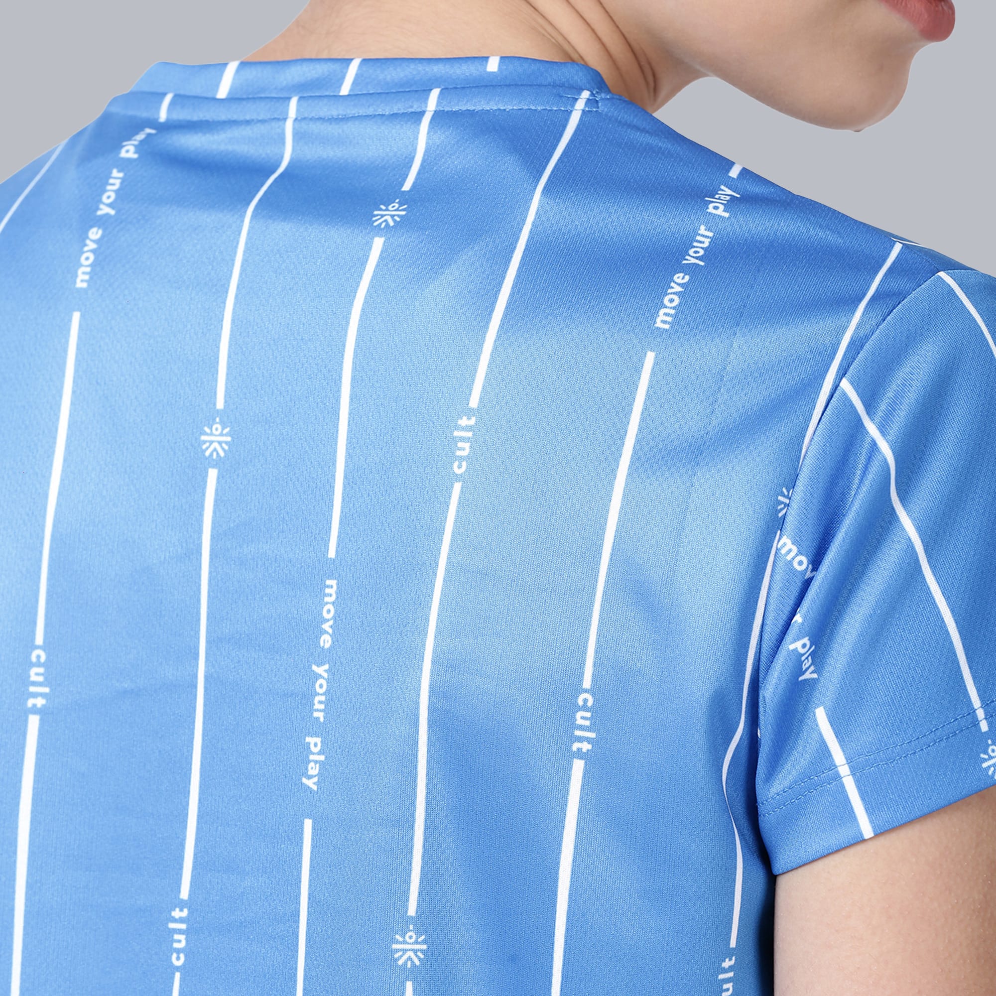 Striped Slim Fit T-shirt - Blue