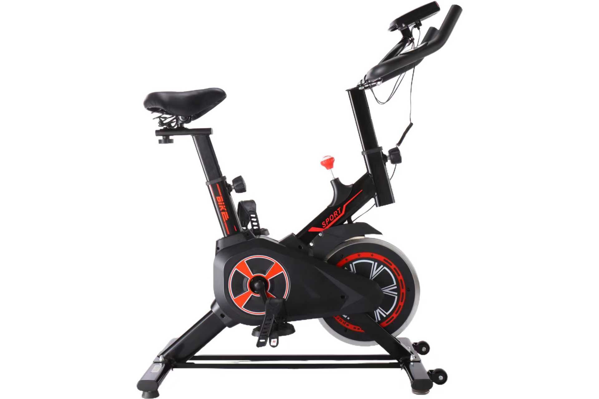 Fitkit by Cult FK8001 Spin Bike with 8Kg Flywheel, LED screen, Adjustable Brake Pad Resistance with Belt Drive System for Fitness at Home Workouts | Max Weight : 130 kg (Black)