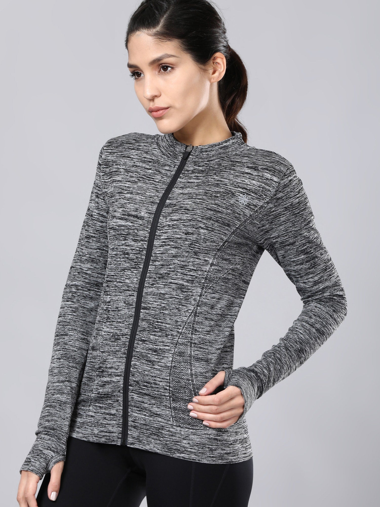 Signature Seamless Black Sweatshirt