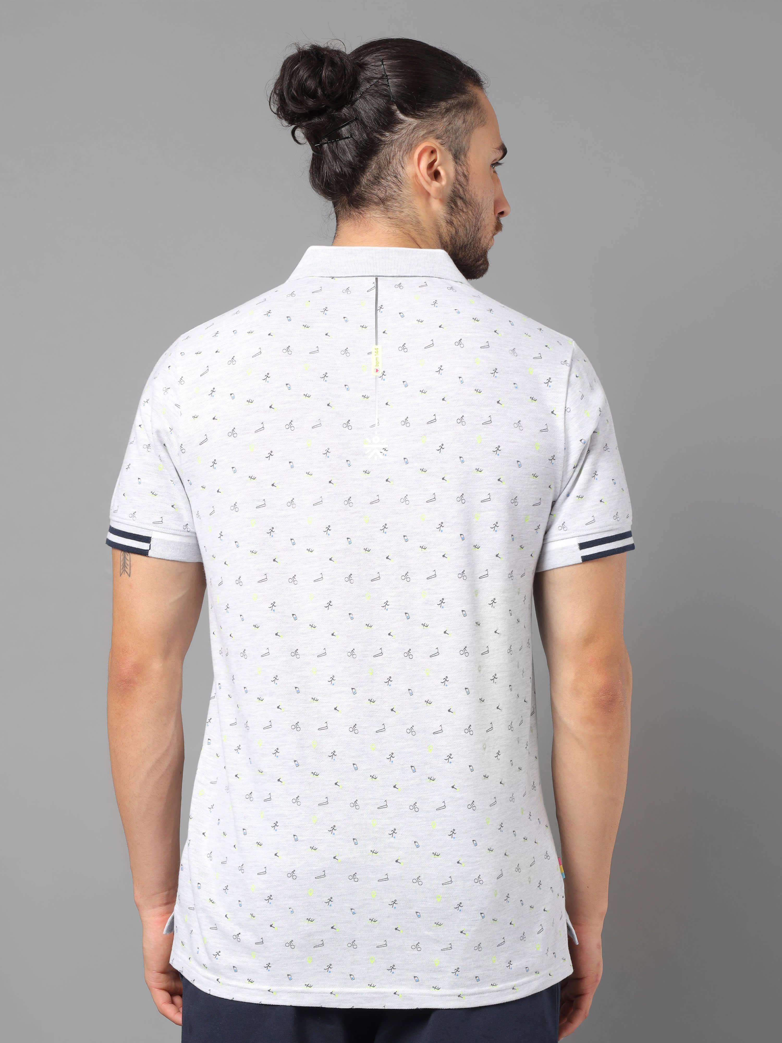 Conversational Print Polo T-shirt