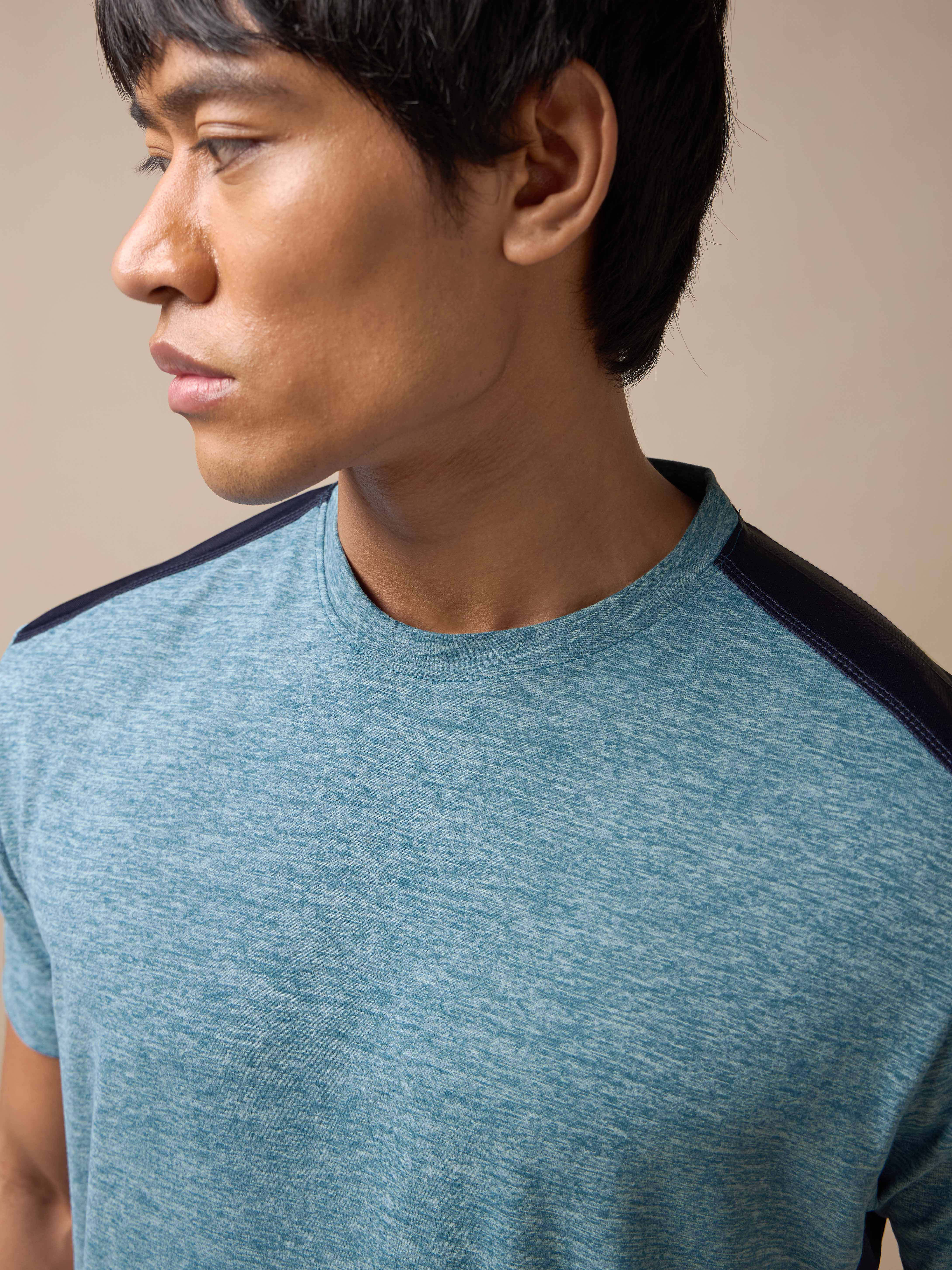 Men's Amp Up Performance Blue Comfortech T-shirt