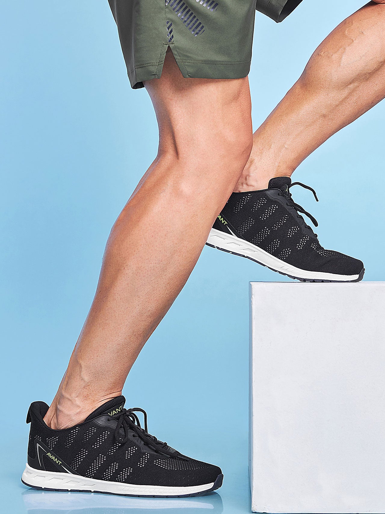 Avant Men's Hurricane Casual Shoes- Black/White