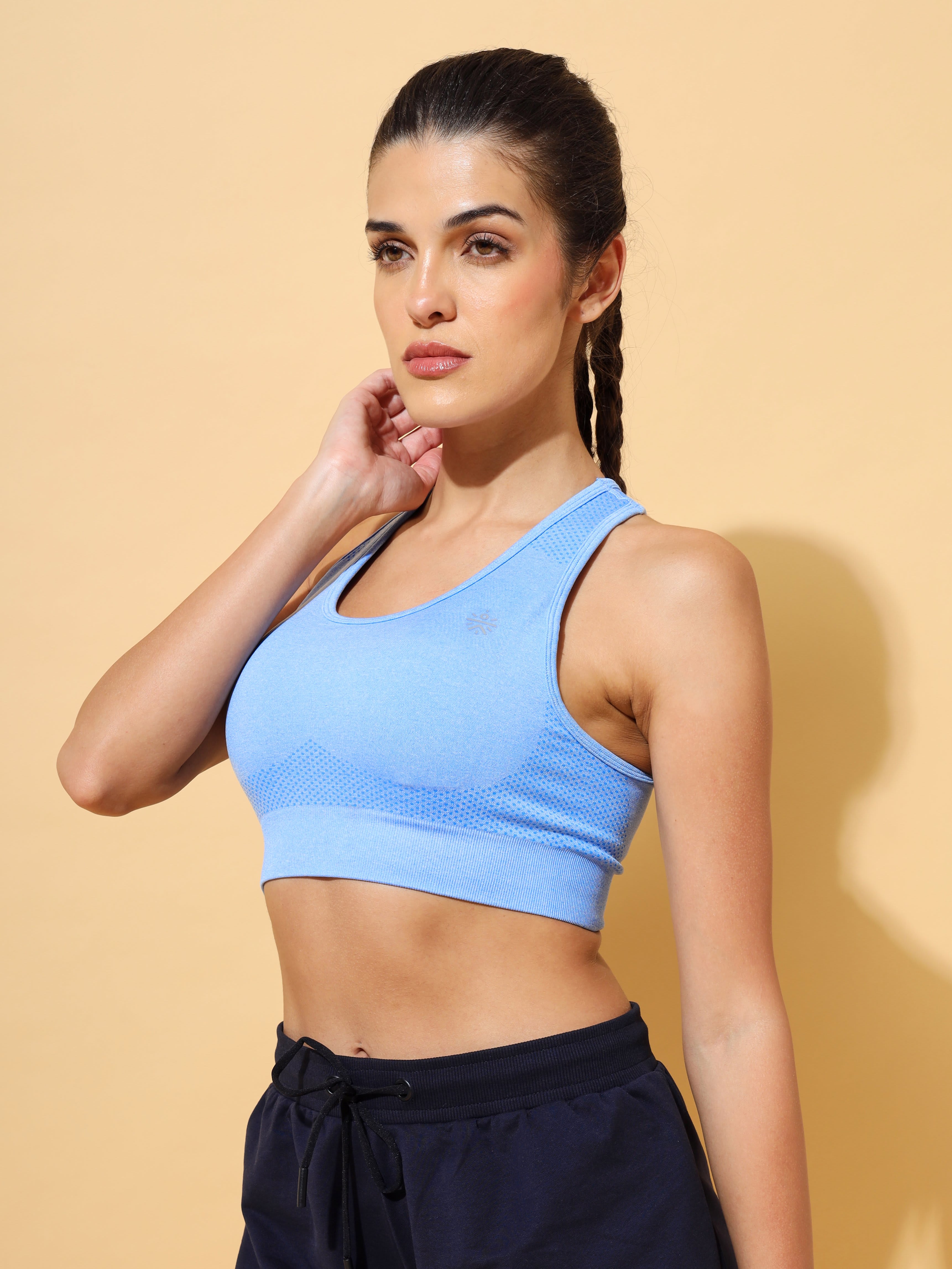 Melange Seamless Medium Impact Sports Bra