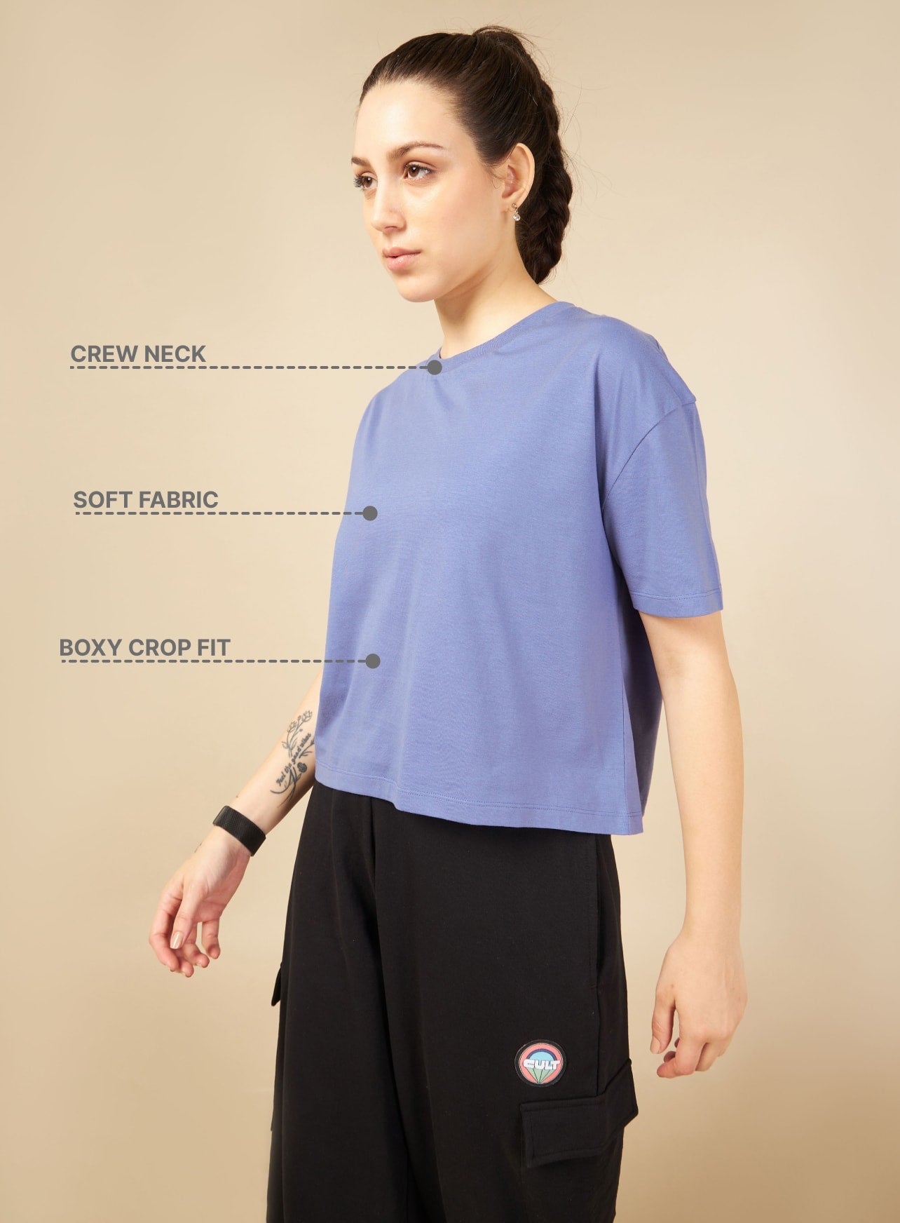 Purple Cult Leisure T-shirt for Women