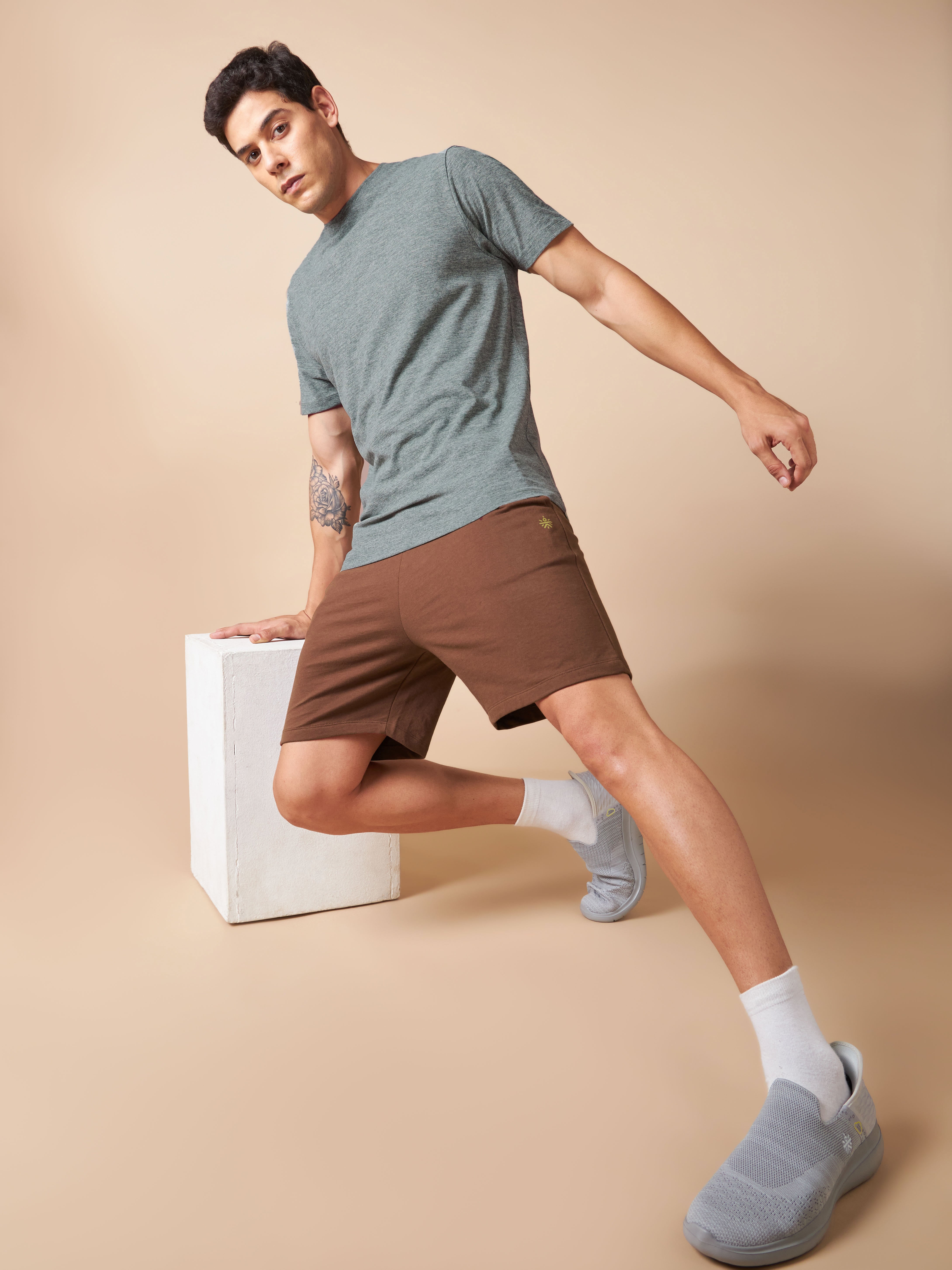 Men's All Day Workout Olive Comfortech T-shirt