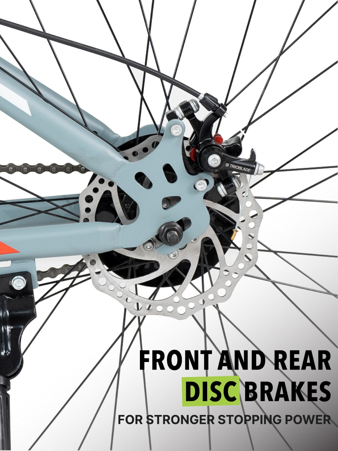 Dauntless29Grey Steel Single Speed 27.5 inch Mountain Cycle, Front Suspension, Double Wall Rim, Free Trainer Sessions, Cycling Event