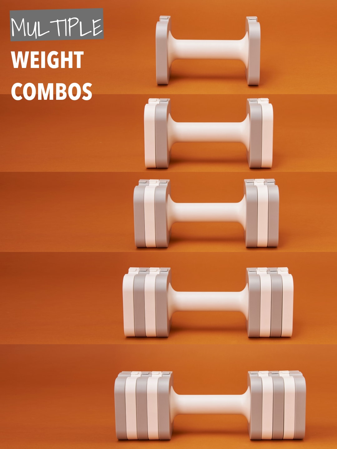 Cultsport Derby, Pack of 2 Adjustable Dumbbell for Strength Workout at Home (Grey), 6 Months Warranty