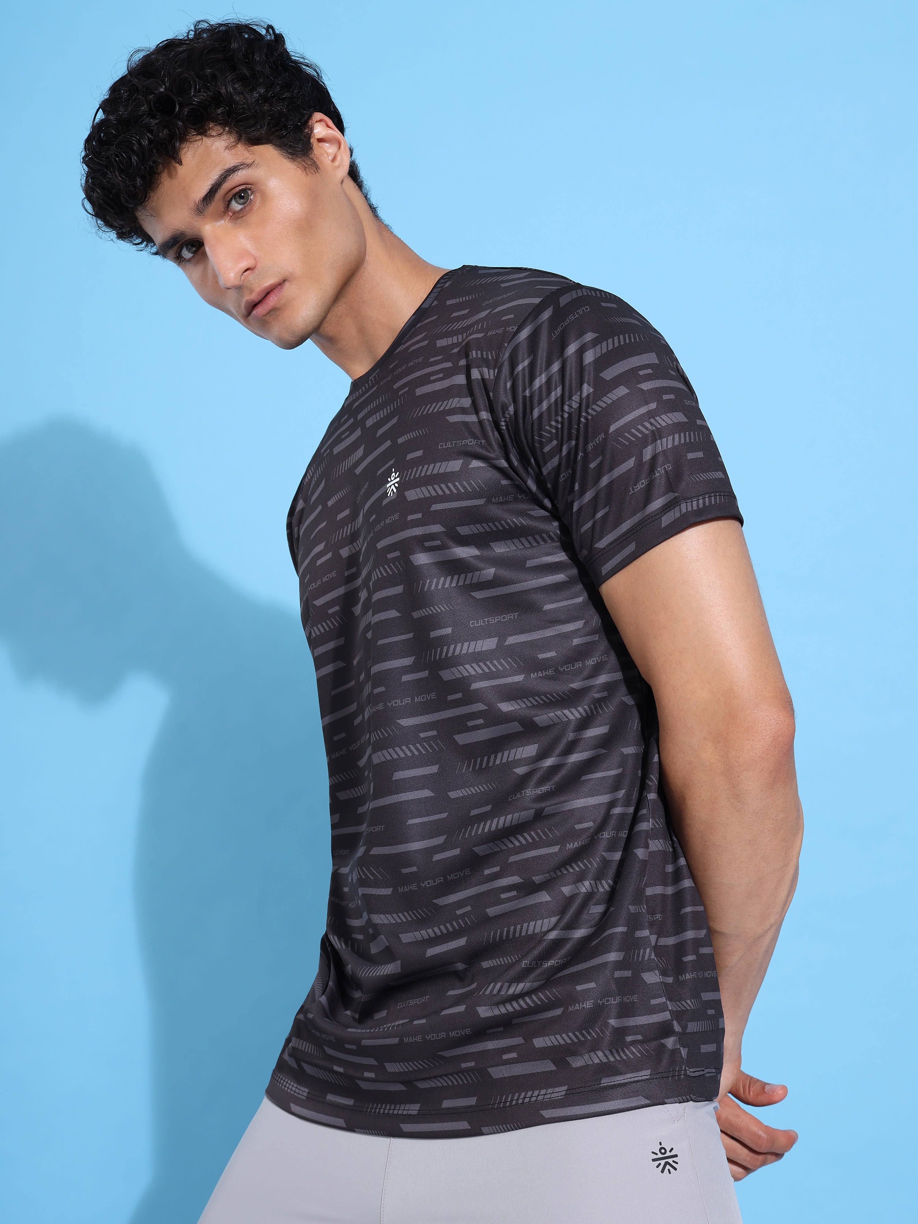 Typographic Print Running T-shirt