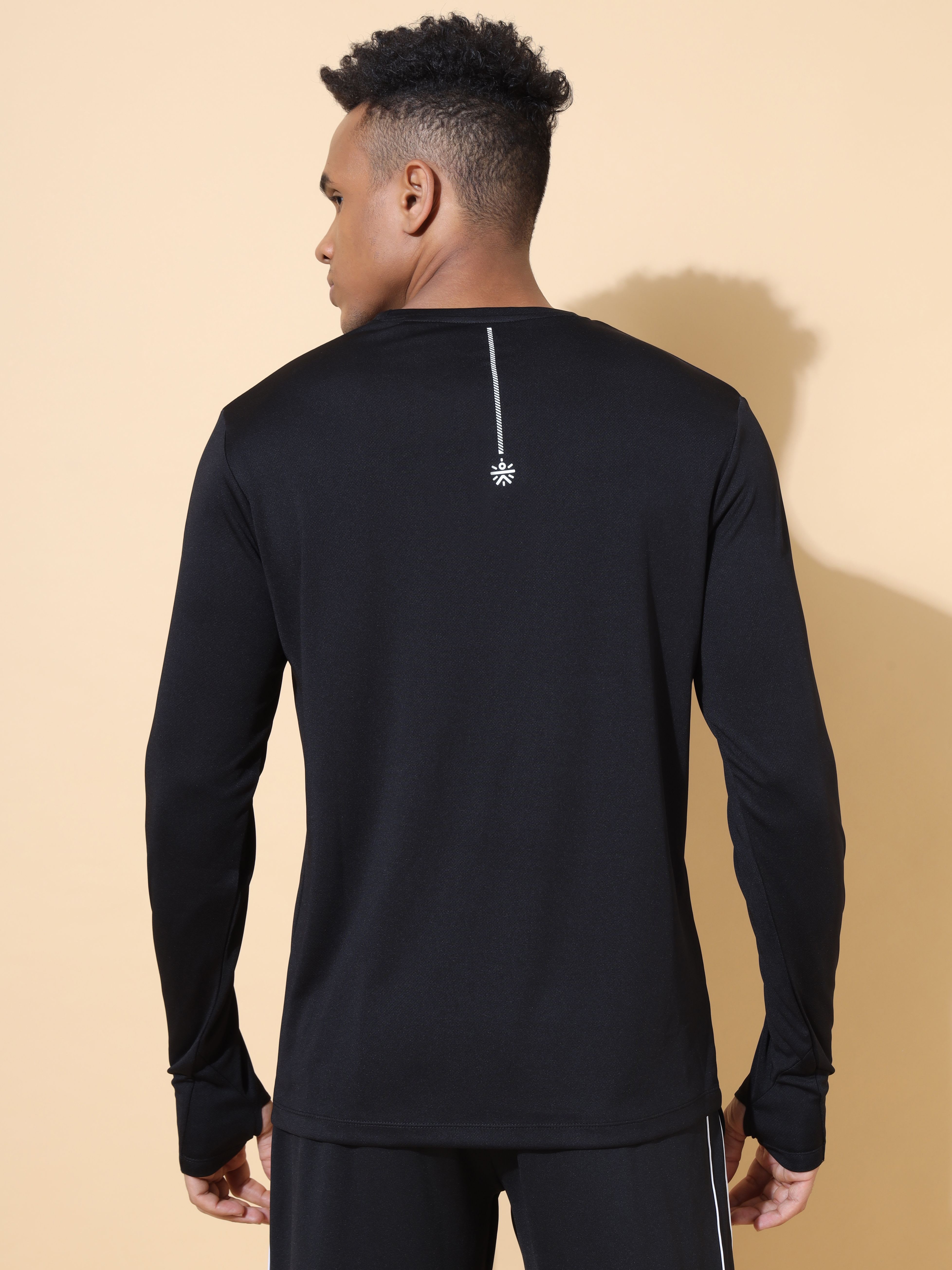 Colourblock Active T-shirt with Thumbholes