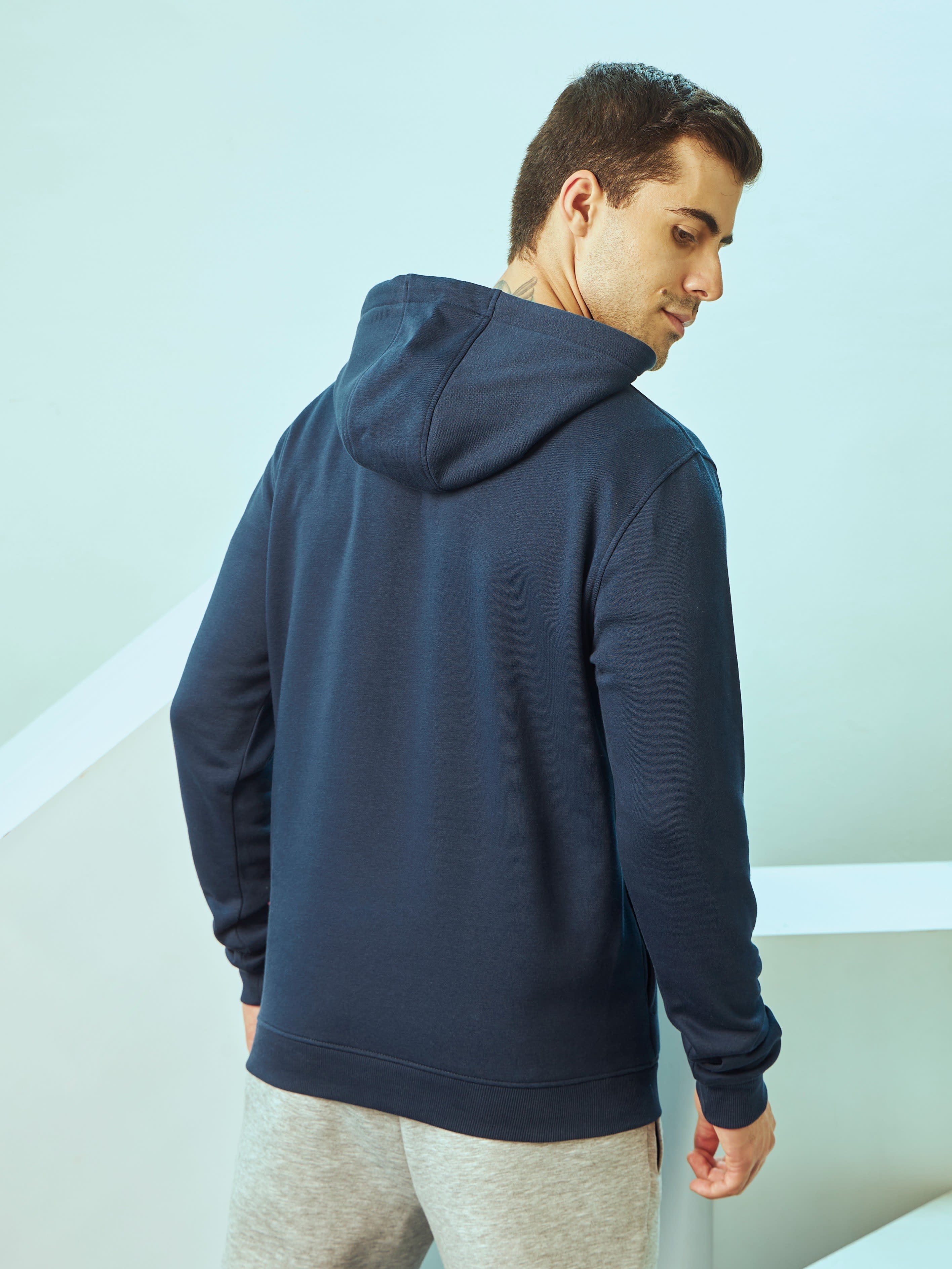 Hooded Sweatshirt with Slit Pockets