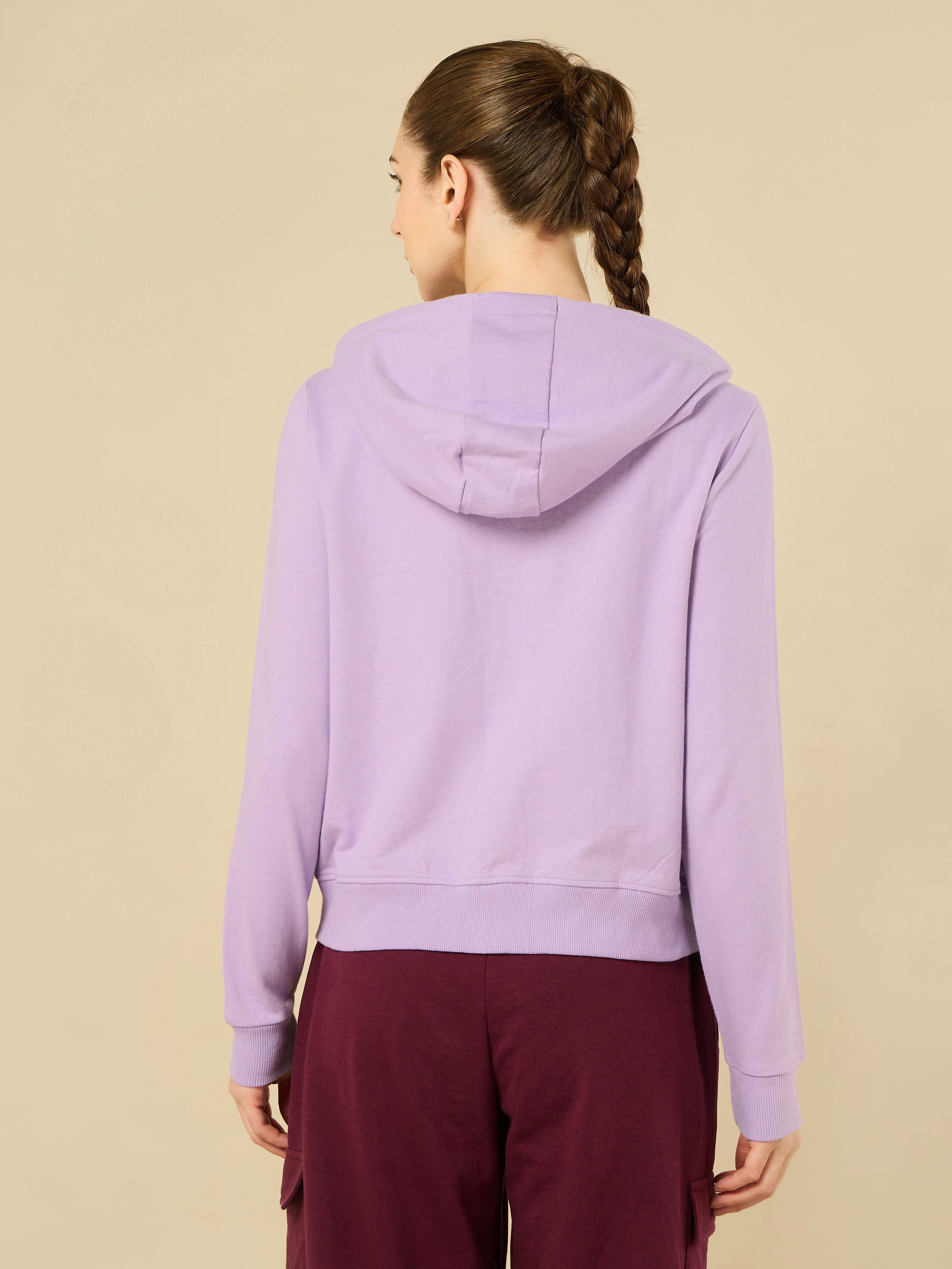 All Day Cover up Purple Hoodie