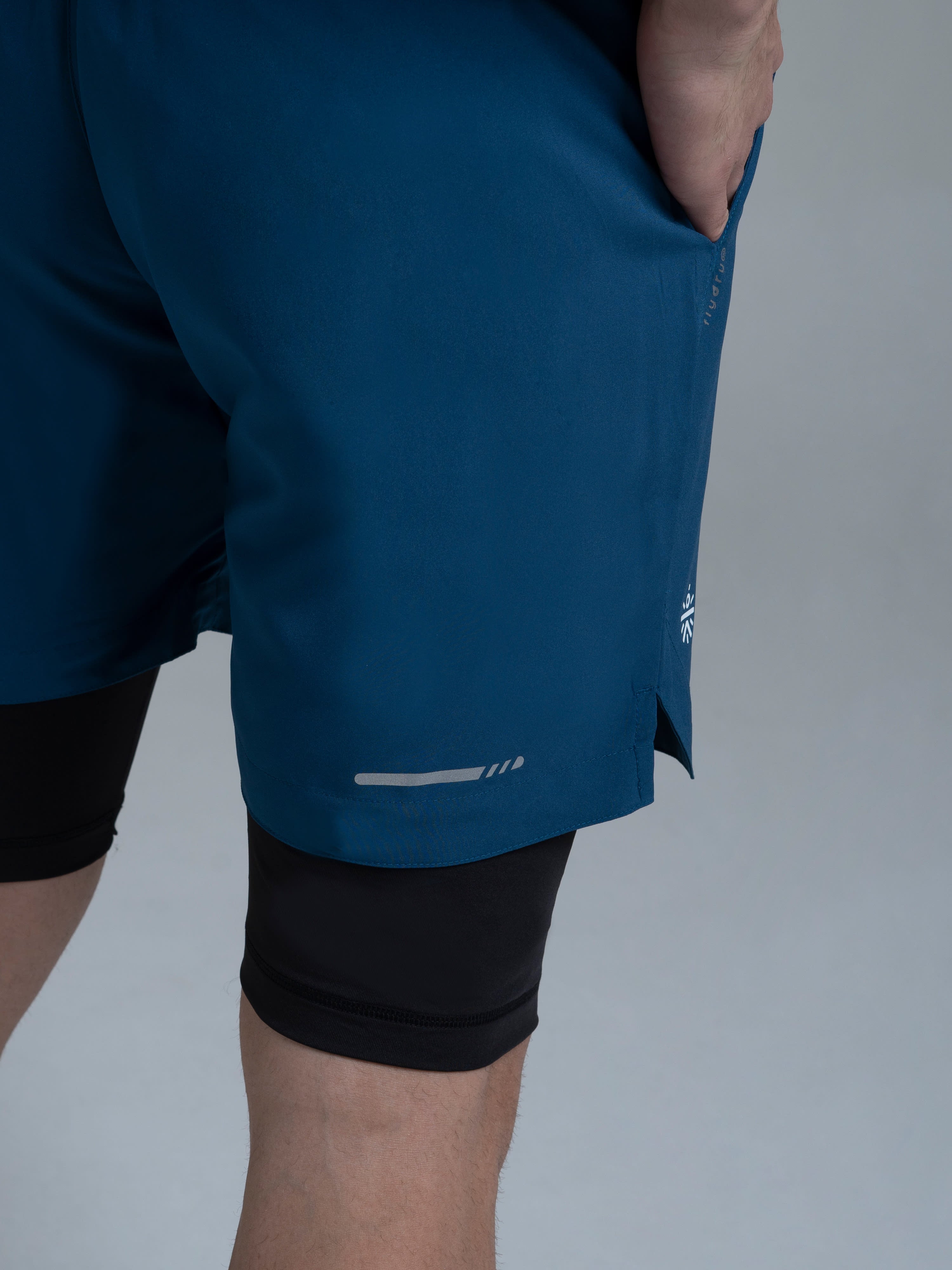 Vital Rep Teal Gym Shorts