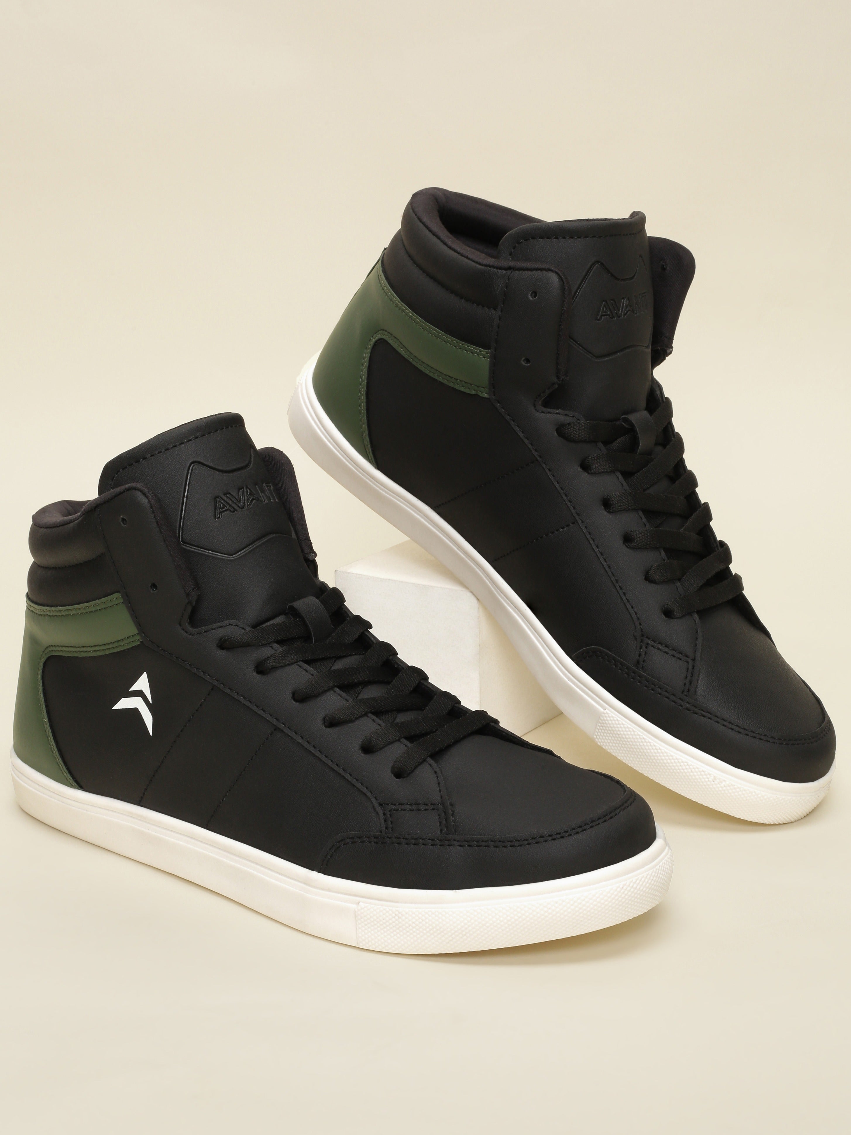 Avant Men's Stride Sneakers - Black/Green