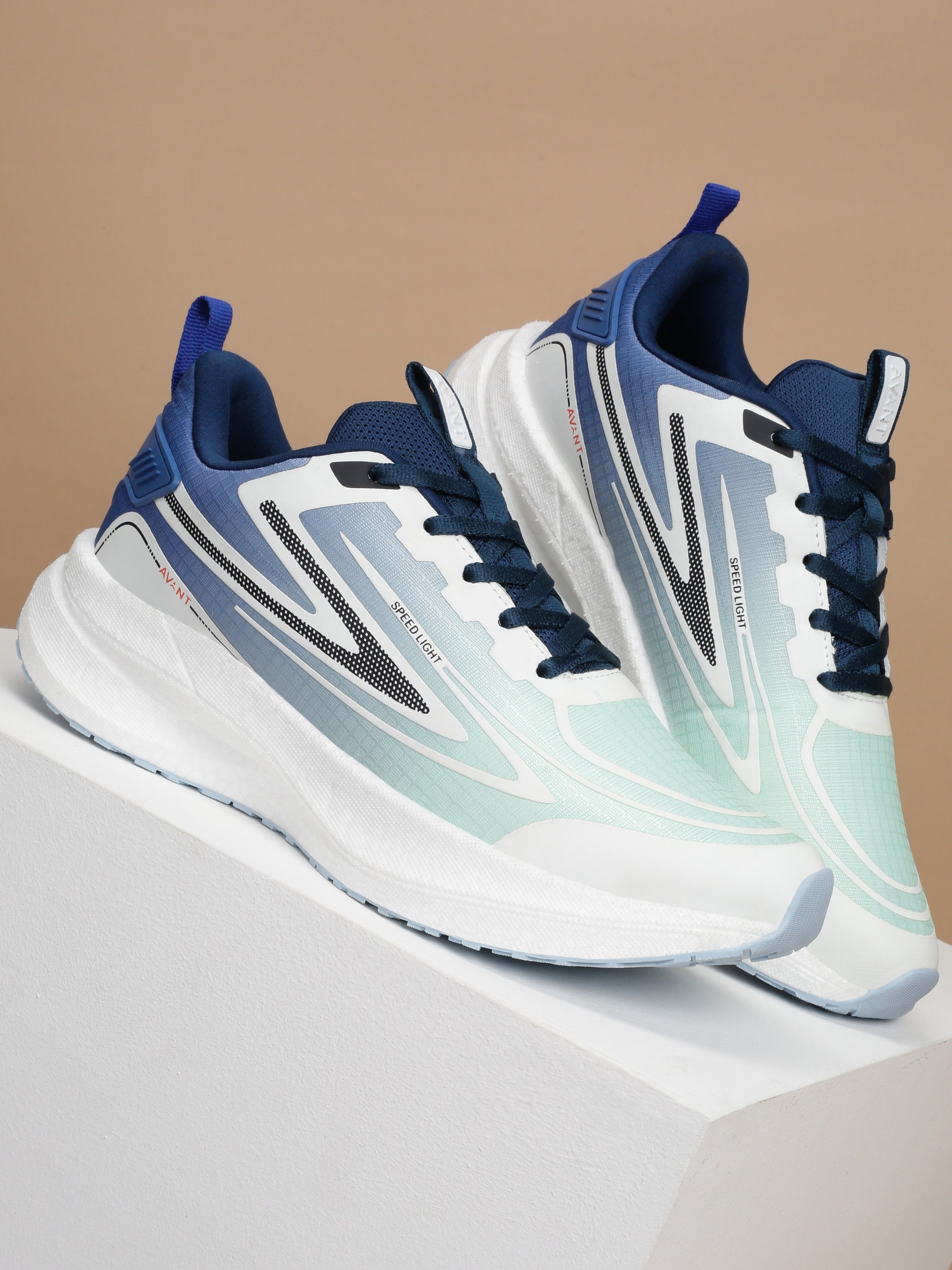 Avant Men's VelocityArc Running Shoes - Green / Blue