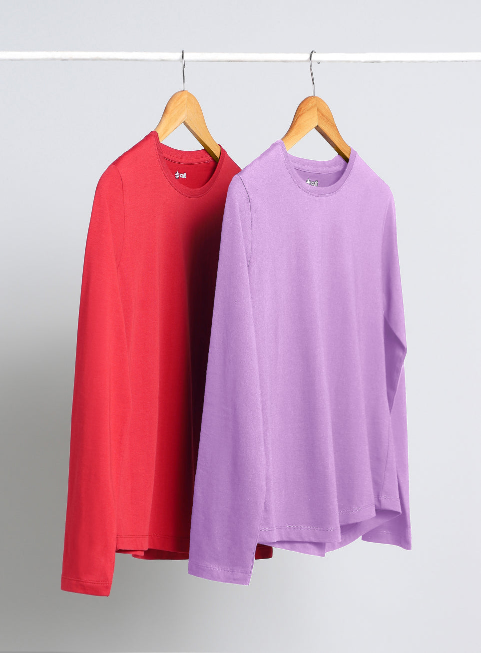 Women's Cult Essential Cotton Pack of 2 Full Sleeve T-Shirts