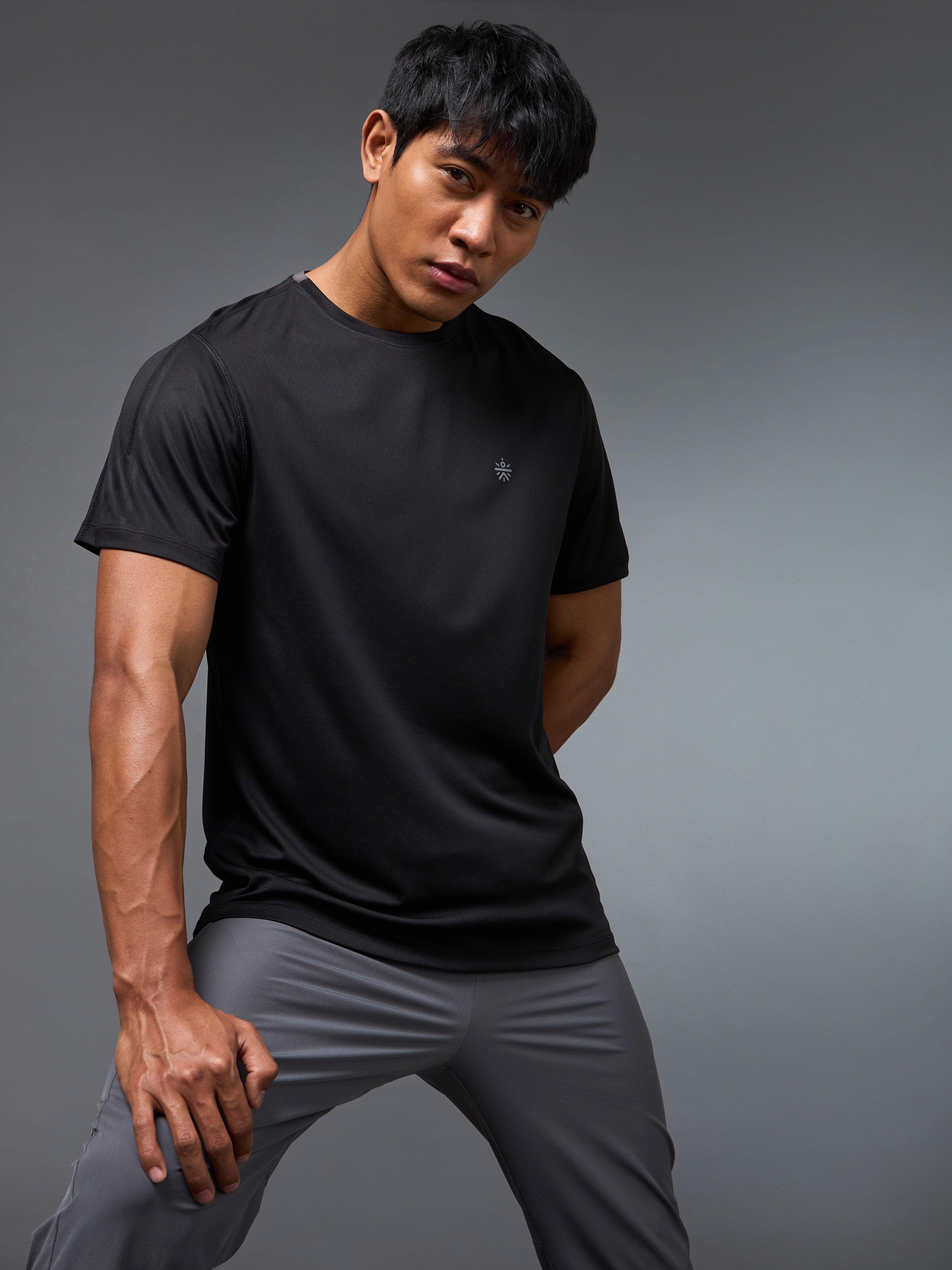 Men's Black Cross Train Active T-shirt