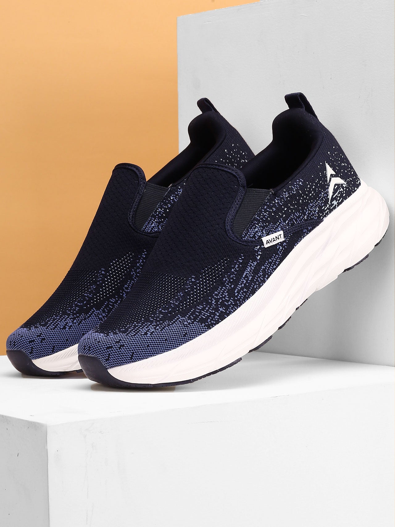 Avant Men's GeoStride Slip-On Walking Shoes - Blue