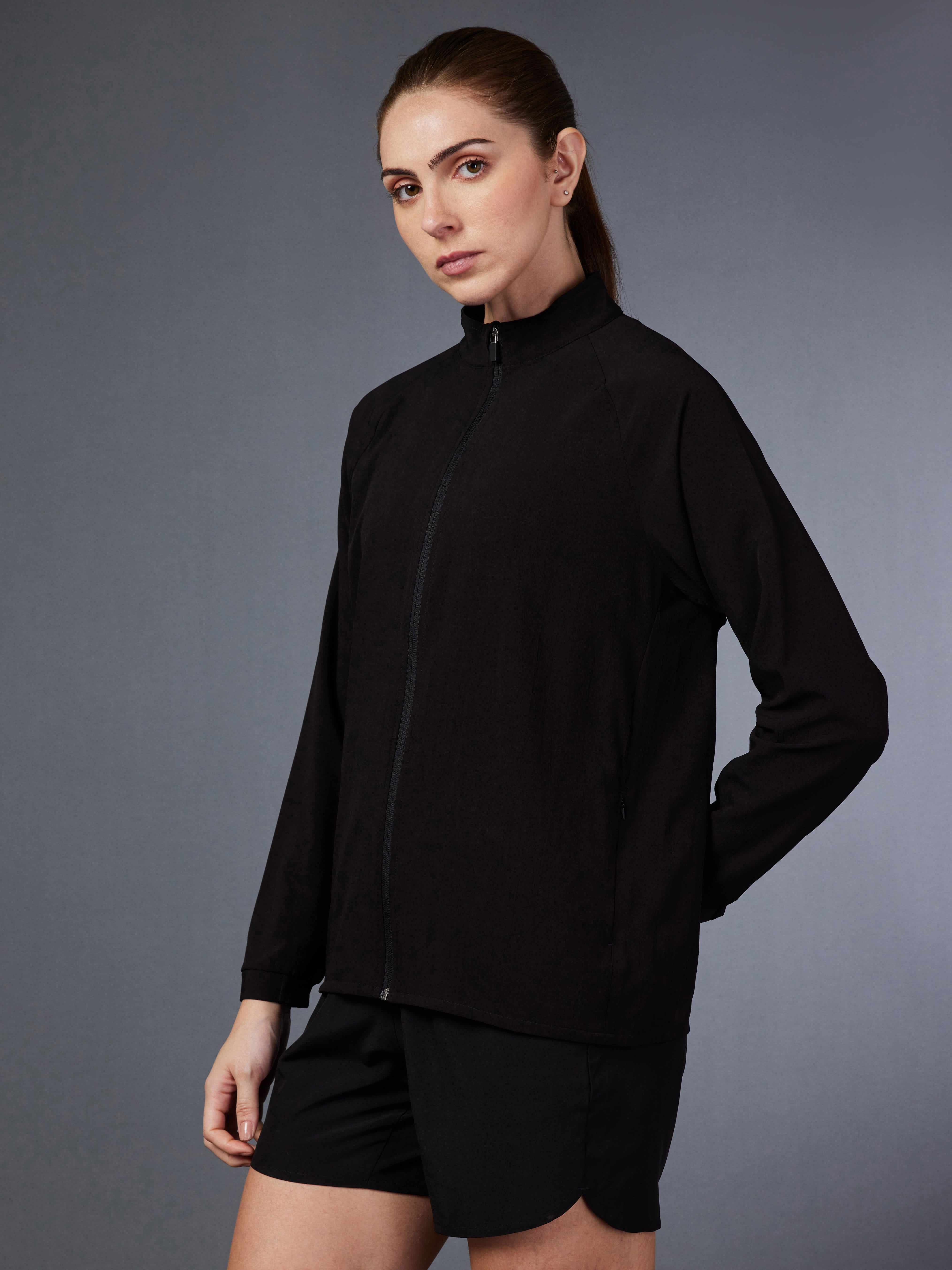 Women's Black Running Essential Jacket