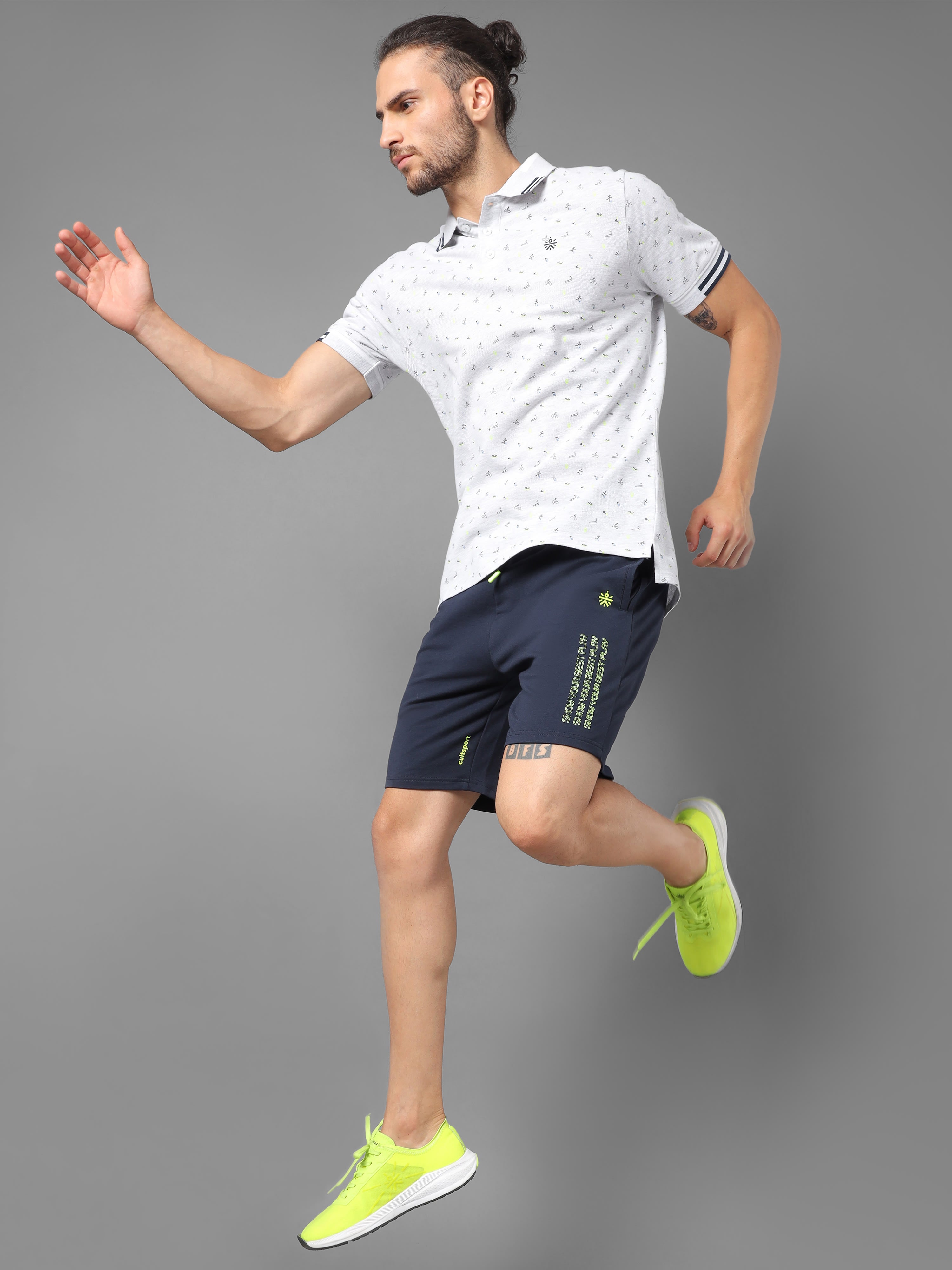 Neon Graphic Play Shorts