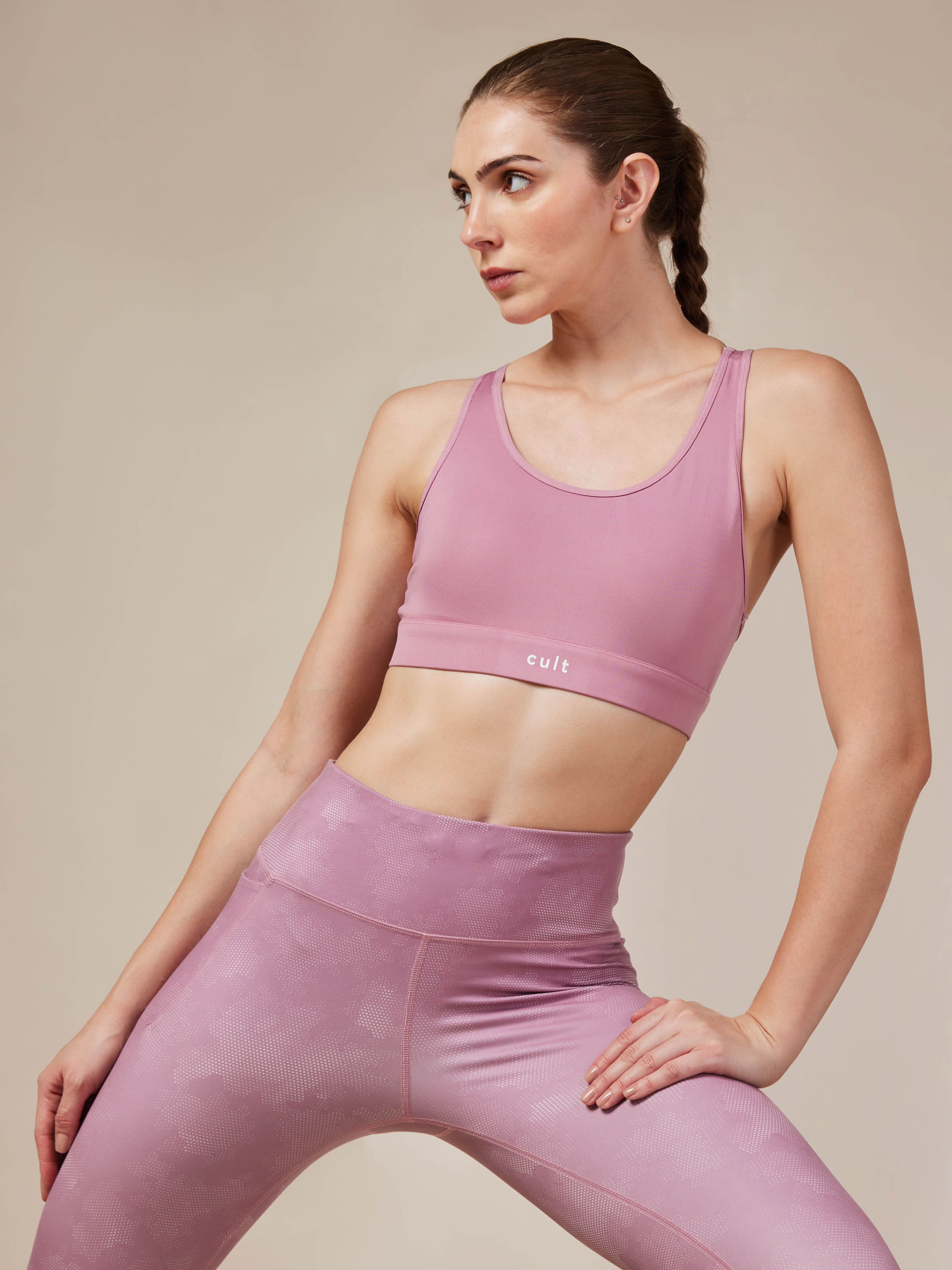 Women's Cult Pink Racer Back Hook Bra