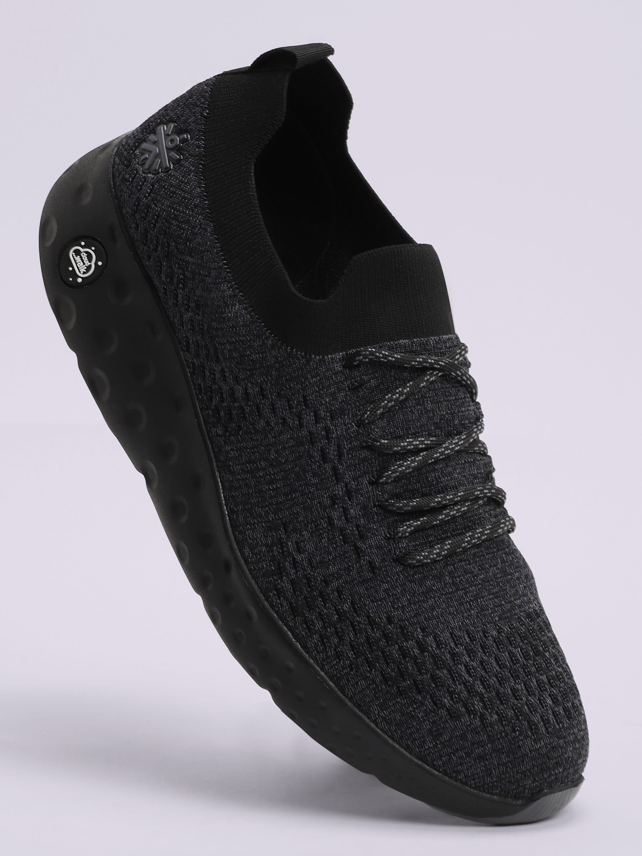 cult EZ+ Plush Men's Walking Shoes - Black/Grey