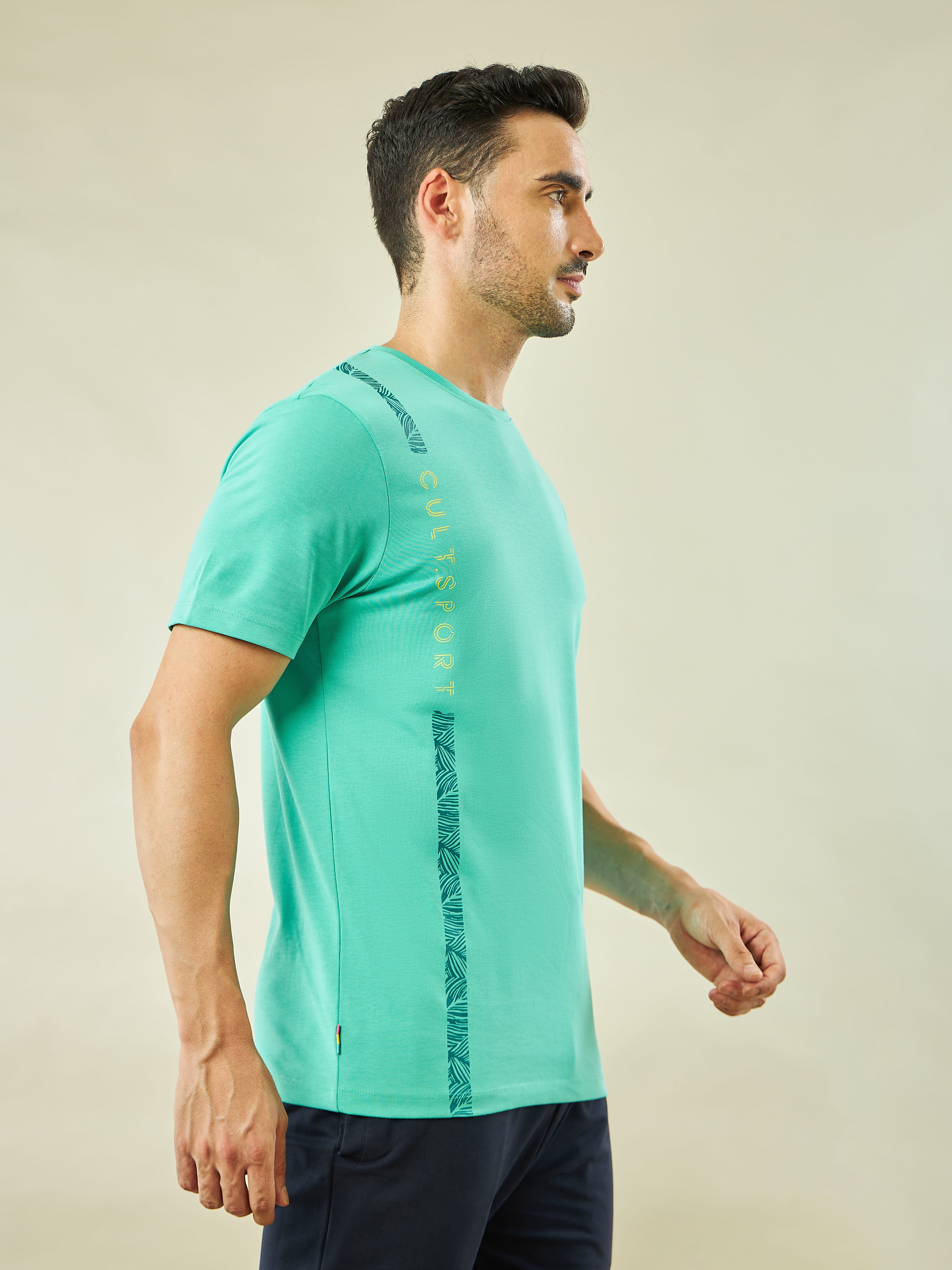 Placement Print Yoga T-shirt