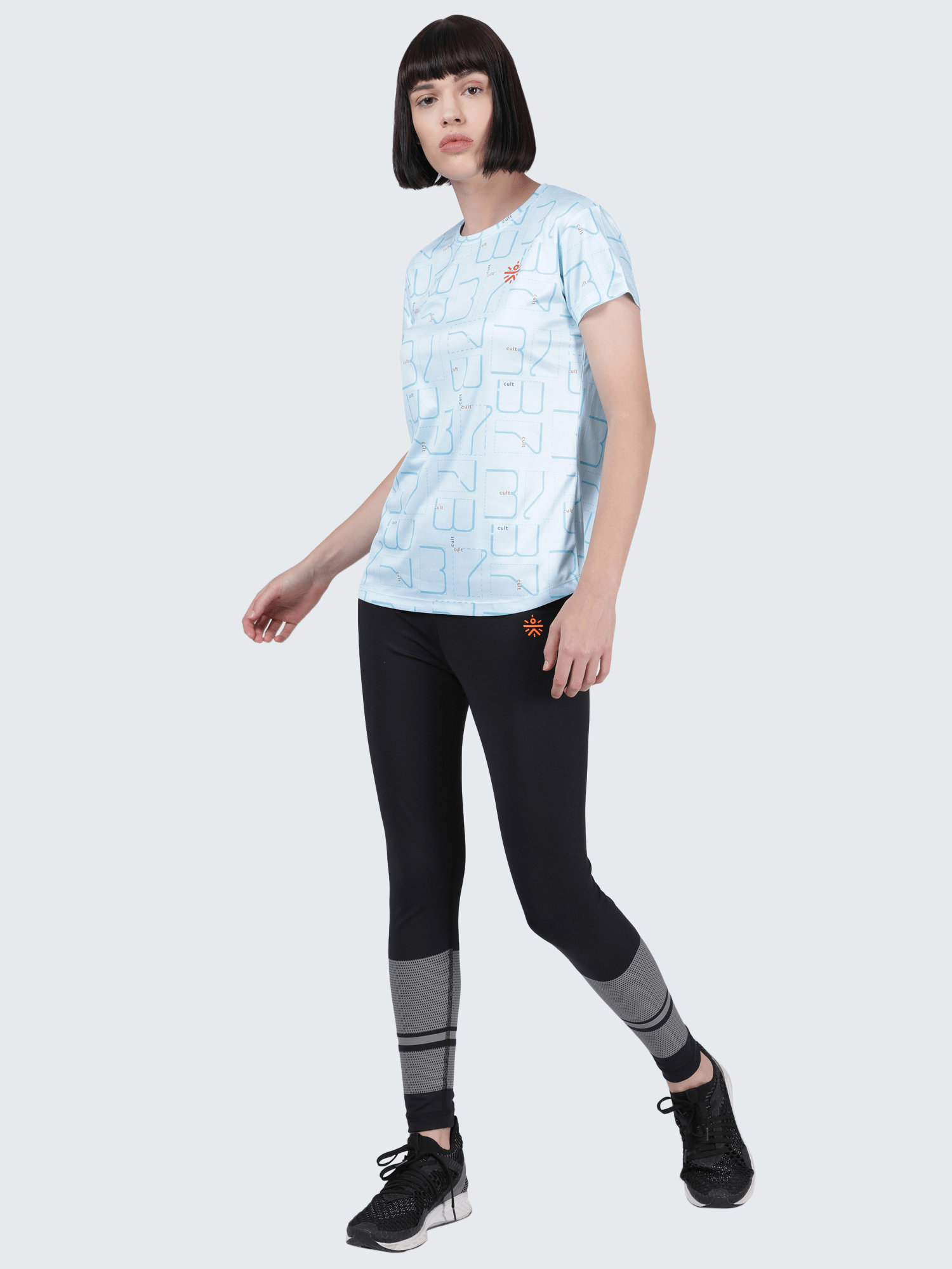 Code Matrix Blue Gym Tee