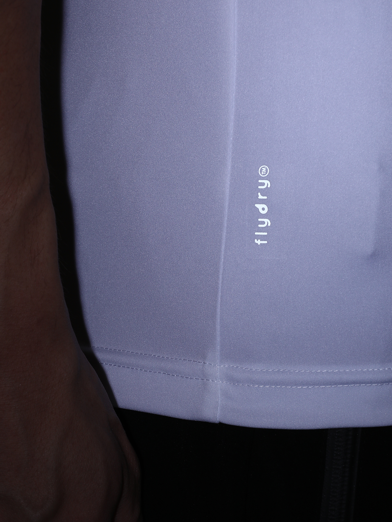 Signature Stripe White Gym Tee