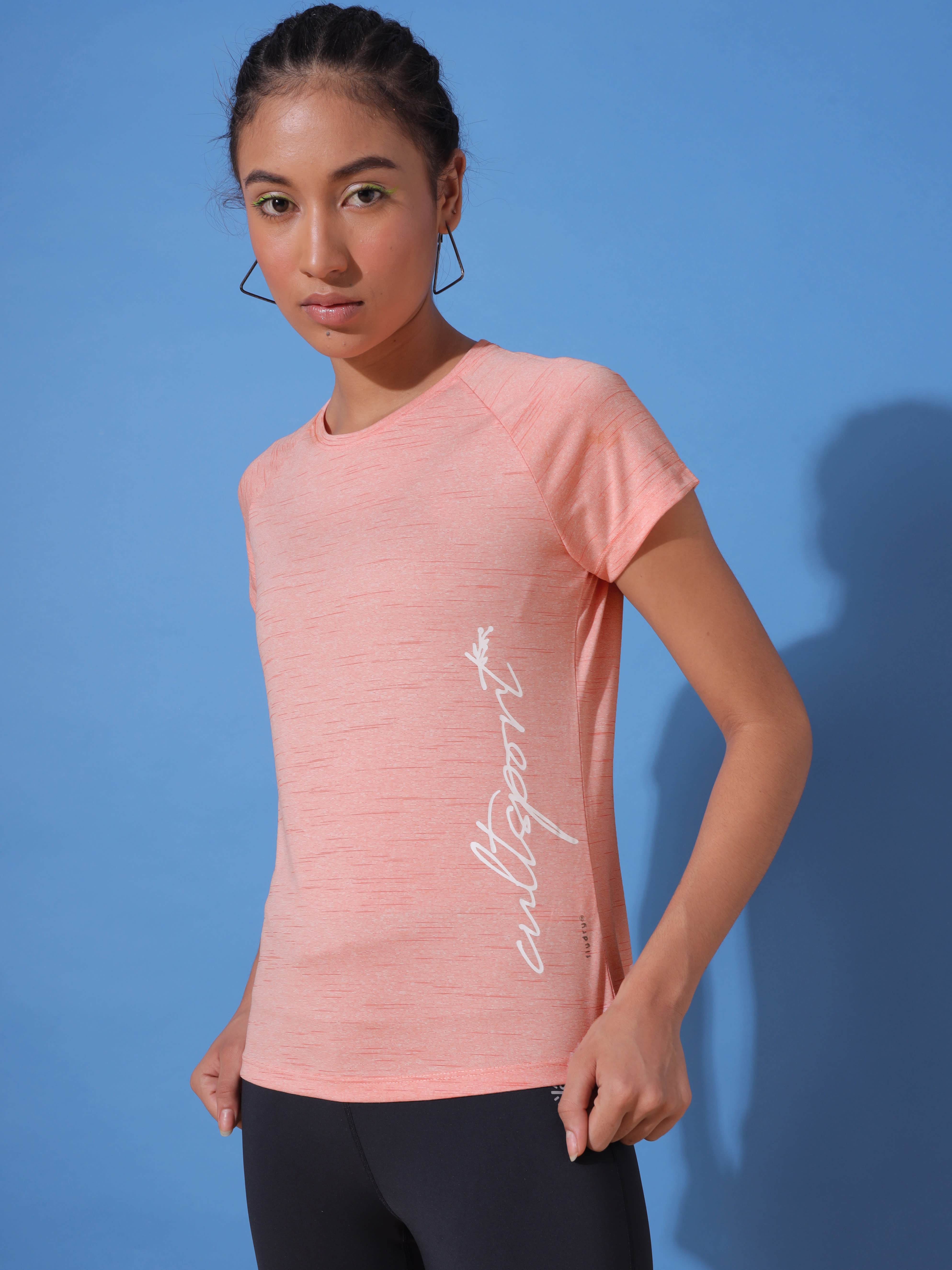 Graphic Print Workout T-shirt