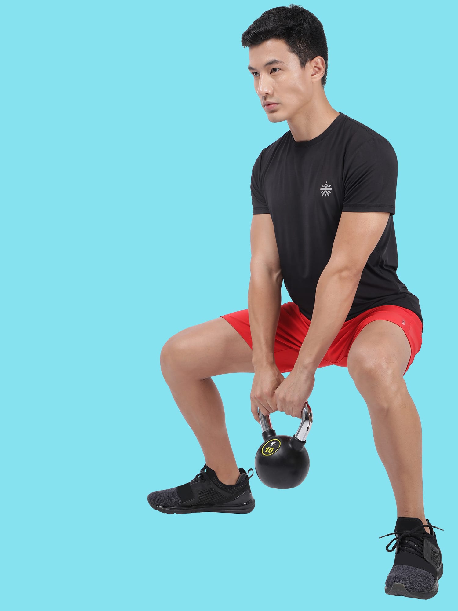 Vital Train Hard Black Tee